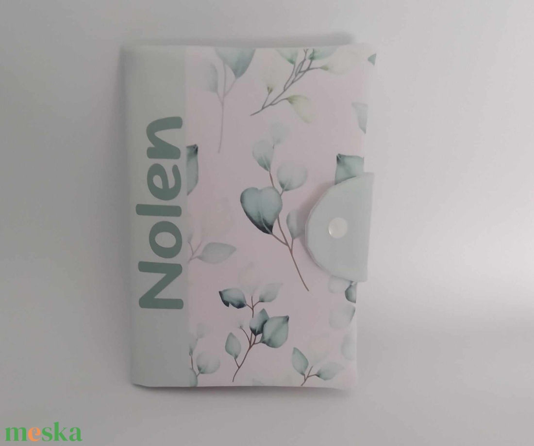 Textil egészségügyi kiskönyv borító névvel - otthon & életmód - papír, írószer - egészségügyi kiskönyv borító - Meska.hu