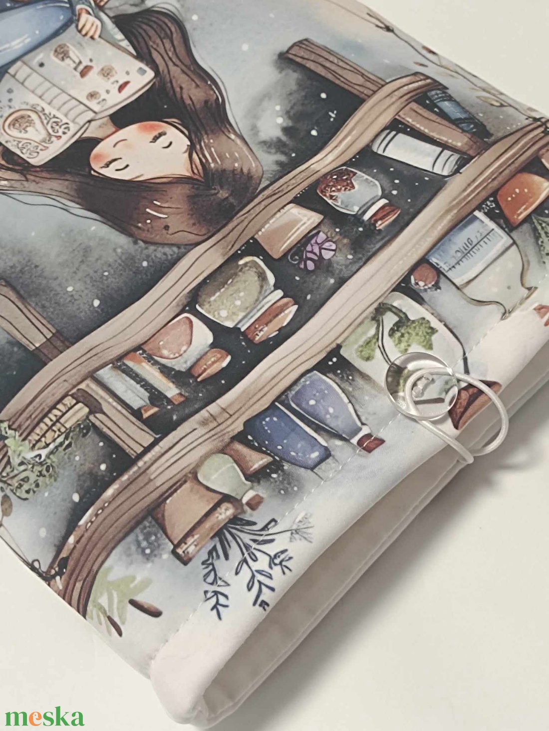 Lányka mintás egyedi könyvtok  - könyv & zene - könyvtok - Meska.hu