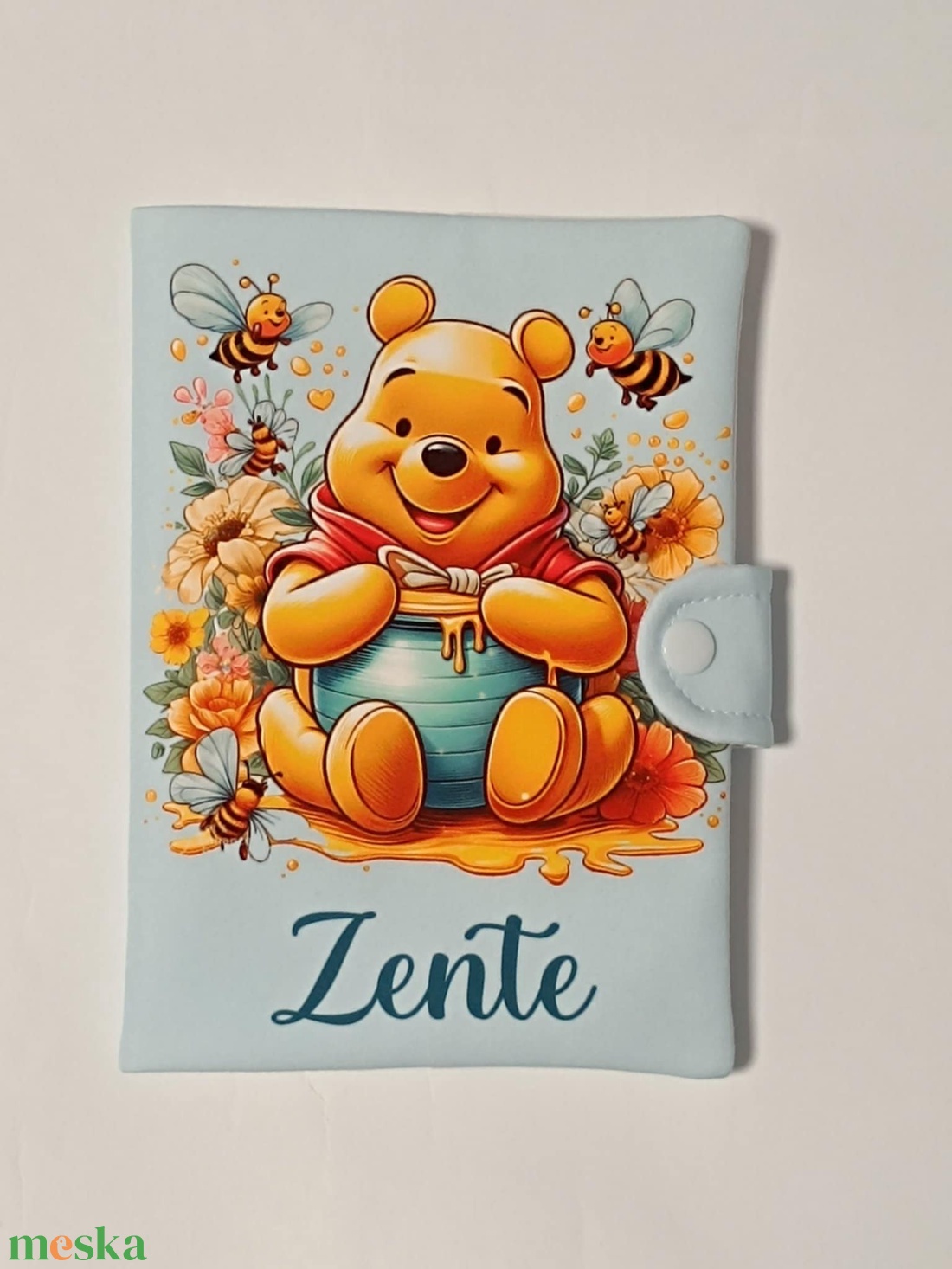 Textil egészségügyi kiskönyv borító névvel - otthon & életmód - papír, írószer - egészségügyi kiskönyv borító - Meska.hu