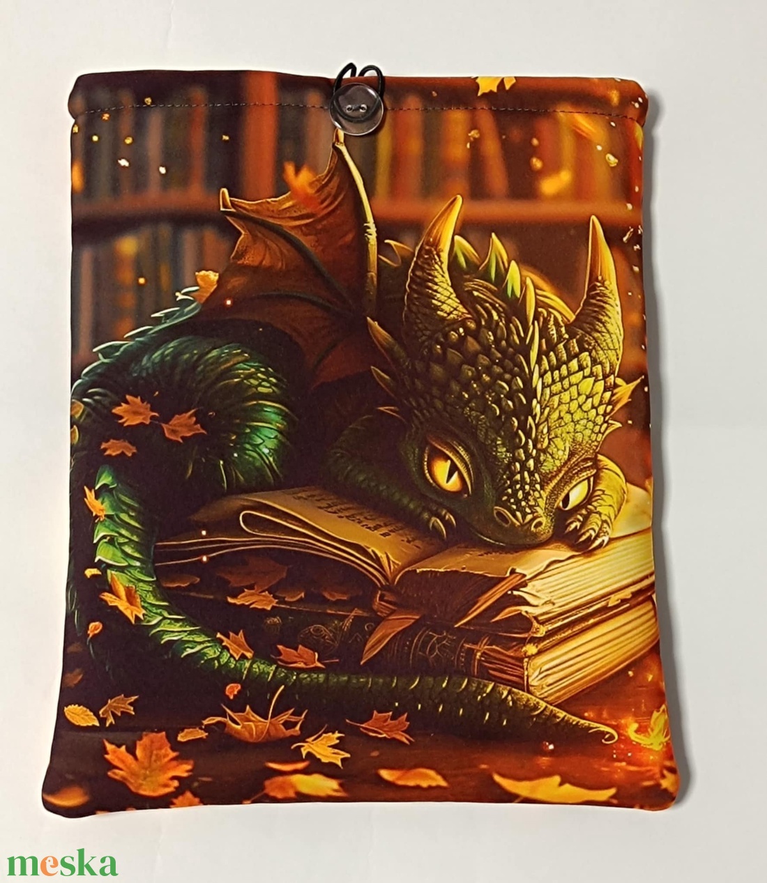 Sárkány mintás egyedi könyvtok  - könyv & zene - könyvtok - Meska.hu
