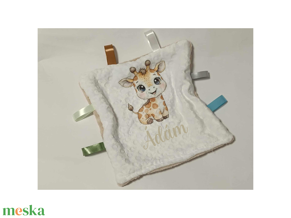 Szundikendő, rongyi, nyunyóka névvel mintával  - baba - mama - baba játékok - szundikendő, alvóka - Meska.hu