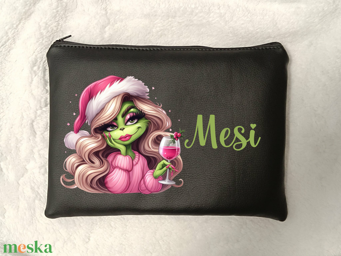 Karácsonyi csajos mintás neszesszer neszi - táska & tok - neszesszer - Meska.hu