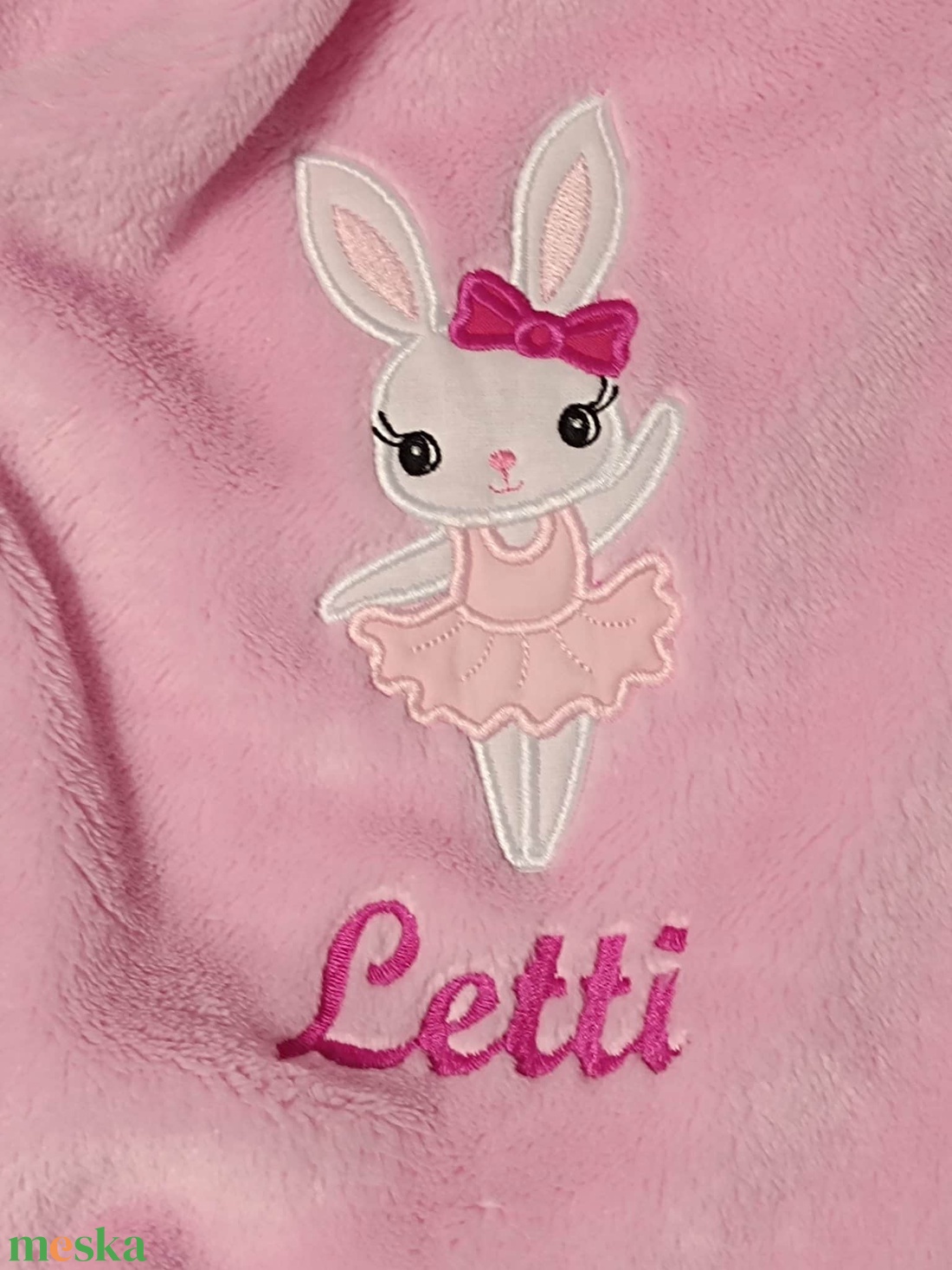 Soft babapléd, babatakaró egyedi, névvel és mintával hímezve - otthon & életmód - babaszoba, gyerekszoba - babatakaró, gyerek pléd - Meska.hu