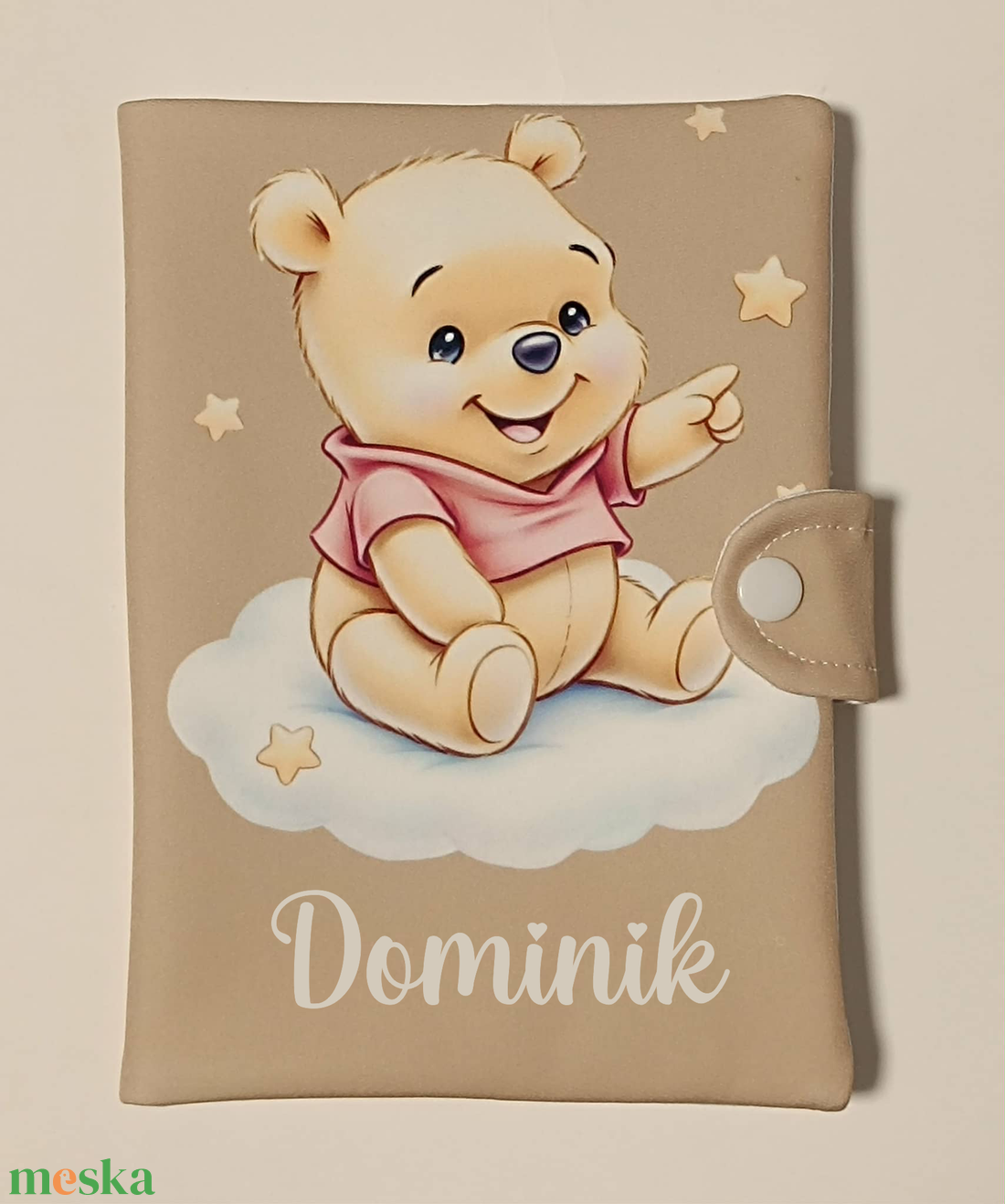 Textil egészségügyi kiskönyv borító névvel - otthon & életmód - papír, írószer - egészségügyi kiskönyv borító - Meska.hu