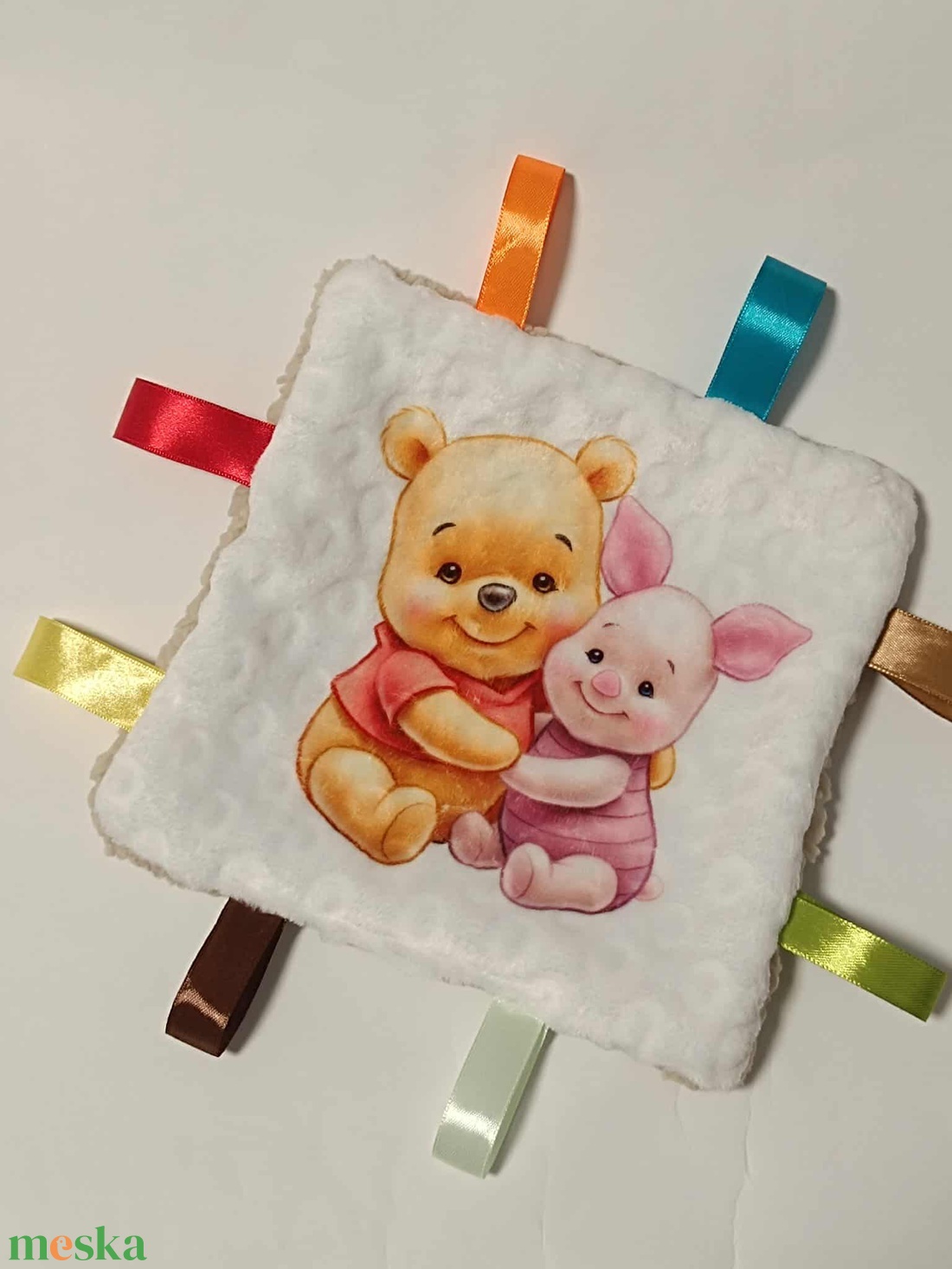 Szundikendő, rongyi, nyunyóka névvel mintával  - játék & sport - 3 éves kor alattiaknak - alvóka & rongyi - Meska.hu