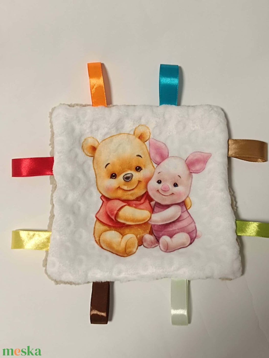 Szundikendő, rongyi, nyunyóka névvel mintával  - játék & sport - 3 éves kor alattiaknak - alvóka & rongyi - Meska.hu