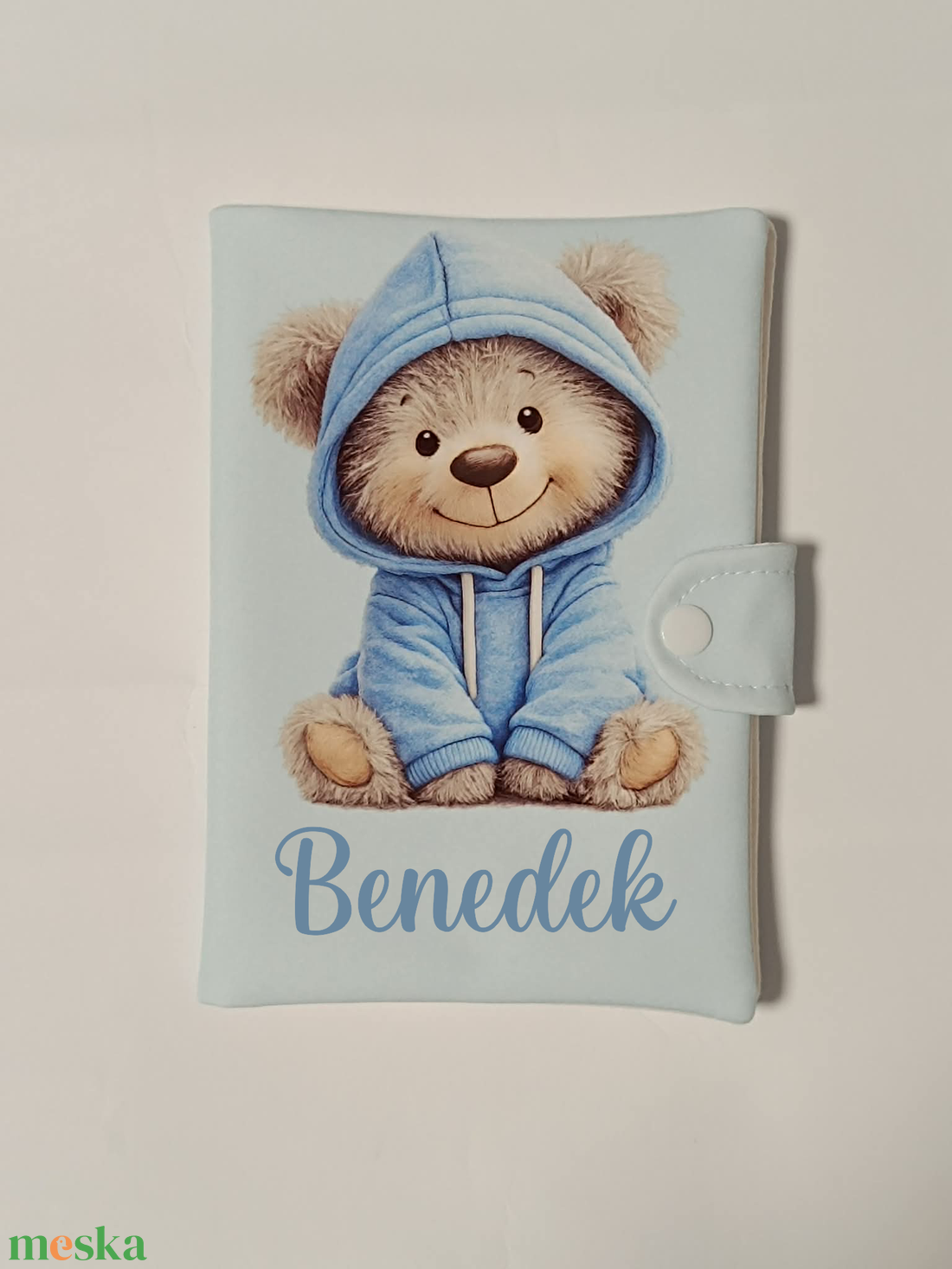 Macis textil egészségügyi kiskönyv borító névvel  - baba - mama - babaemlékek - egészségügyi kiskönyv borító - Meska.hu