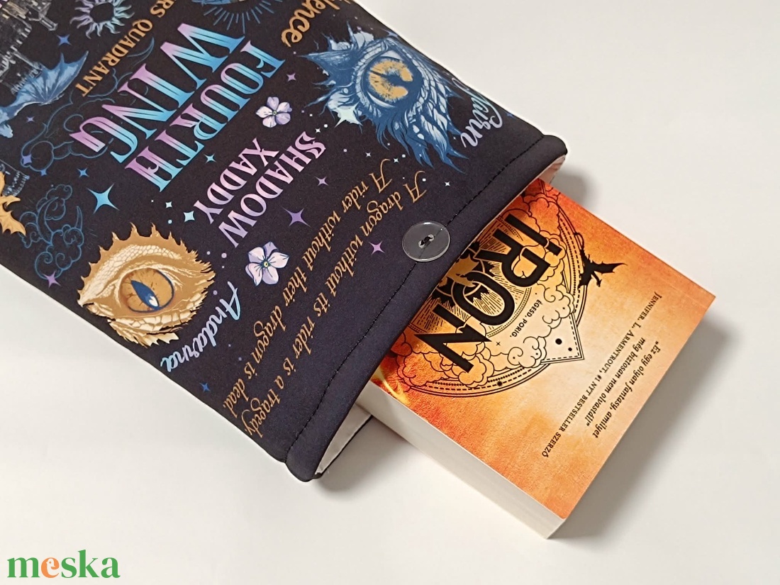 Negyedik szárny mintás egyedi könyvtok  - könyv & zene - könyvtok - Meska.hu