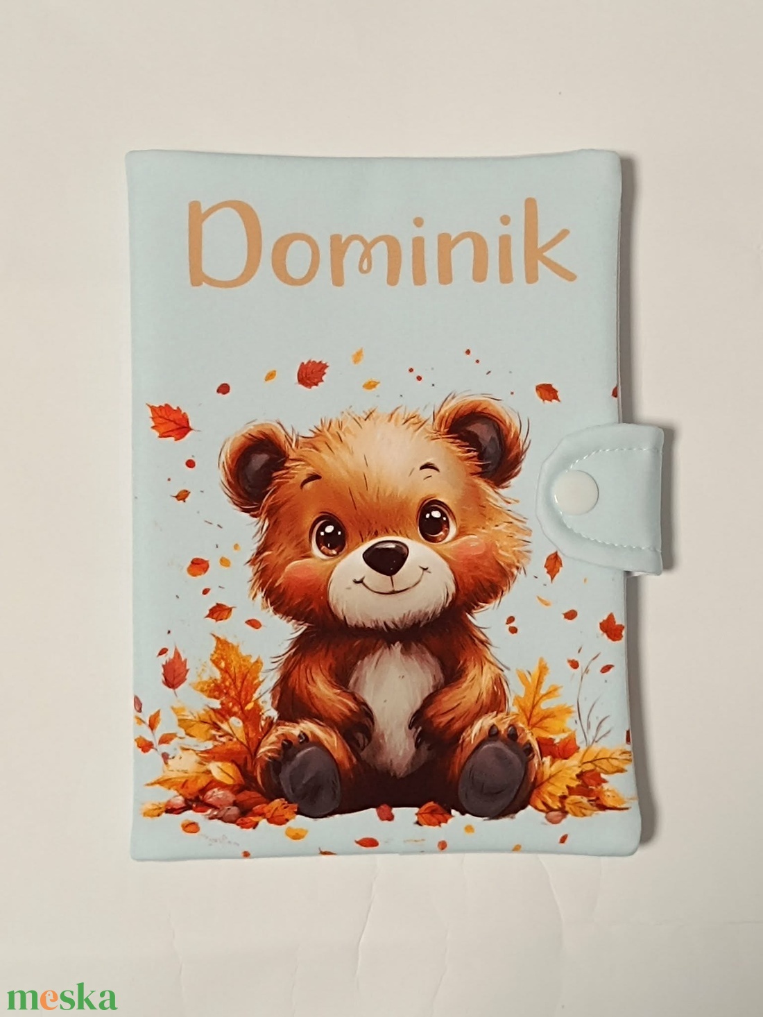 Mai mintás textil egészségügyi kiskönyv borító névvel  - baba - mama - babaemlékek - egészségügyi kiskönyv borító - Meska.hu
