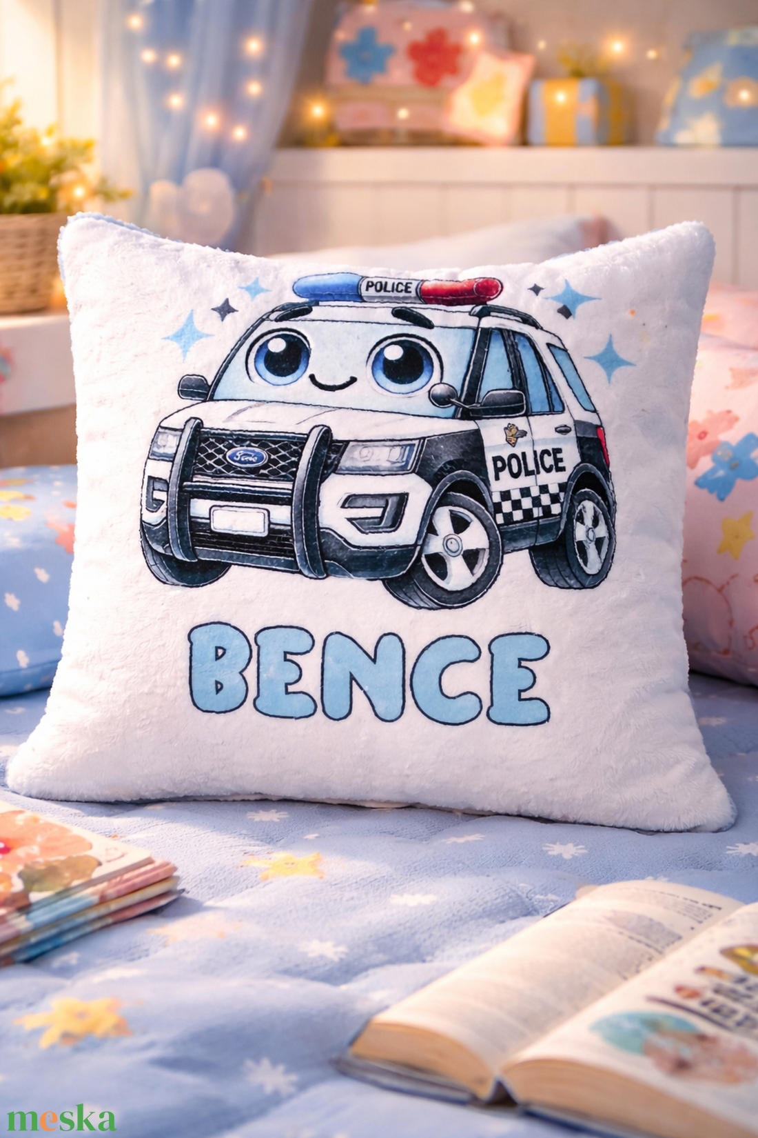  Wellsoft párna névvel mintával  - baba - mama - babaszoba dekoráció - gyerek díszpárna - Meska.hu