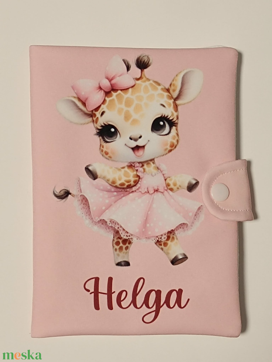 Egészségügyi kiskönyv borító névvel - baba - mama - babaemlékek - egészségügyi kiskönyv borító - Meska.hu