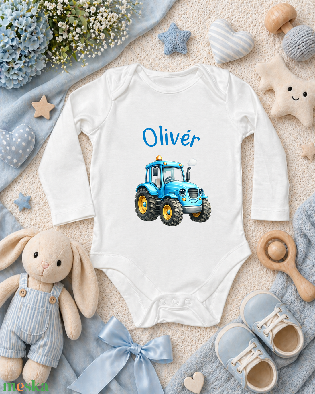 Baba body névvel mintával - baba - mama - babaruházat - baba body - Meska.hu