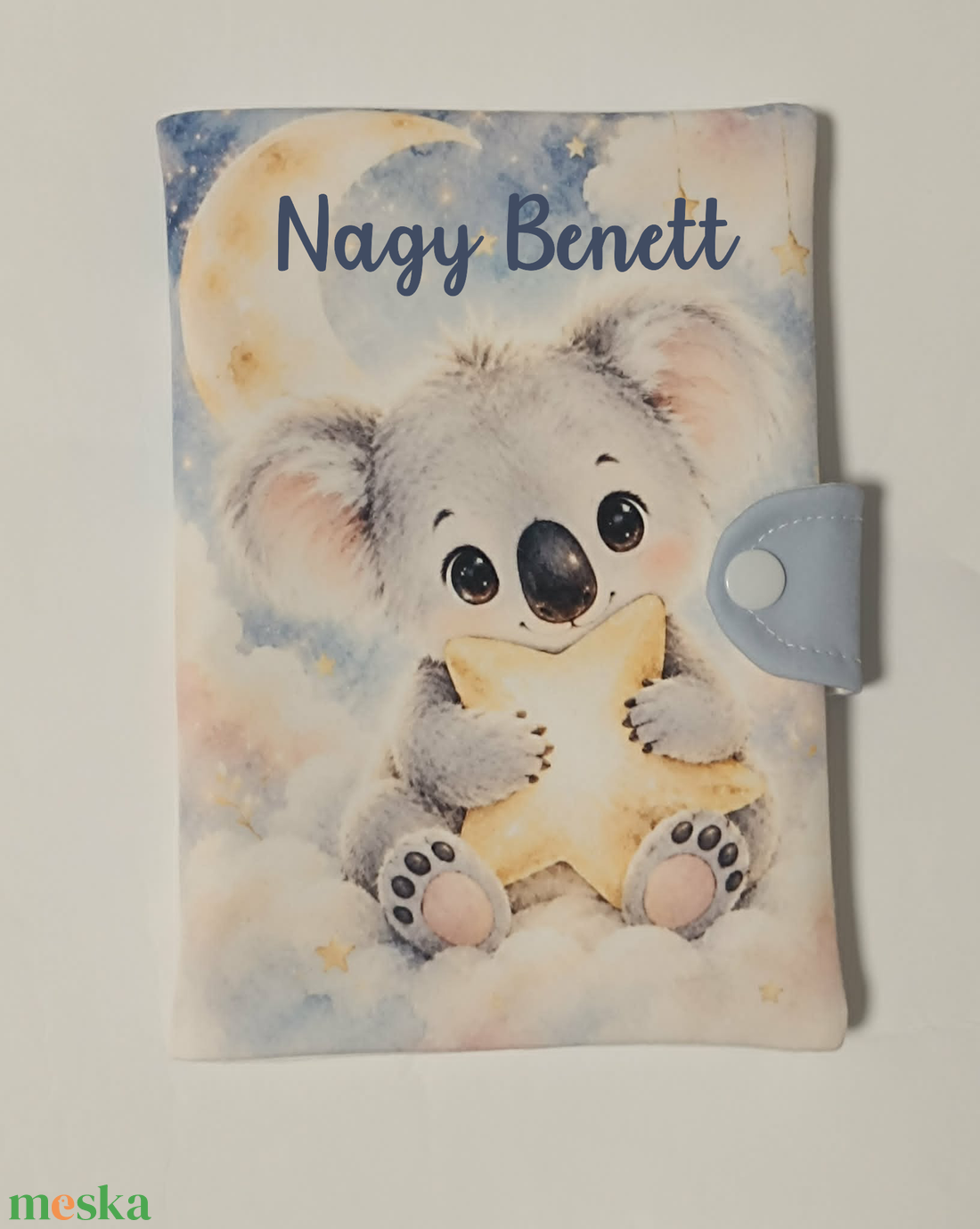 Egészségügyi kiskönyv borító névvel - baba - mama - babaemlékek - egészségügyi kiskönyv borító - Meska.hu