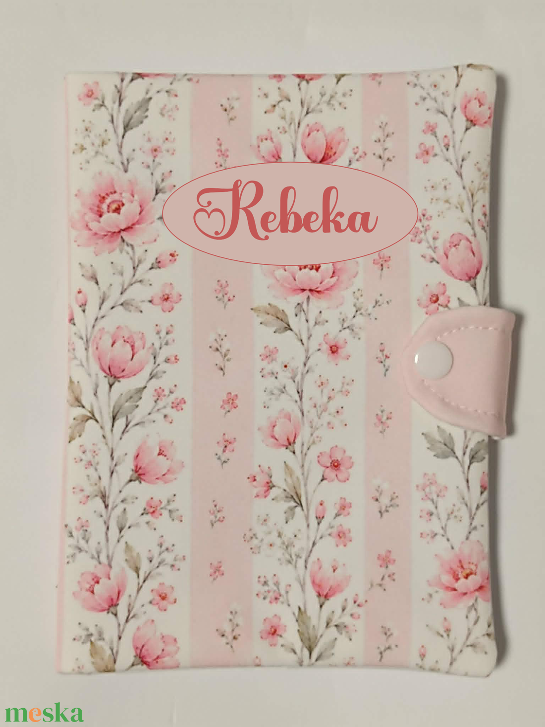 Egészségügyi kiskönyv borító névvel - baba - mama - babaemlékek - egészségügyi kiskönyv borító - Meska.hu
