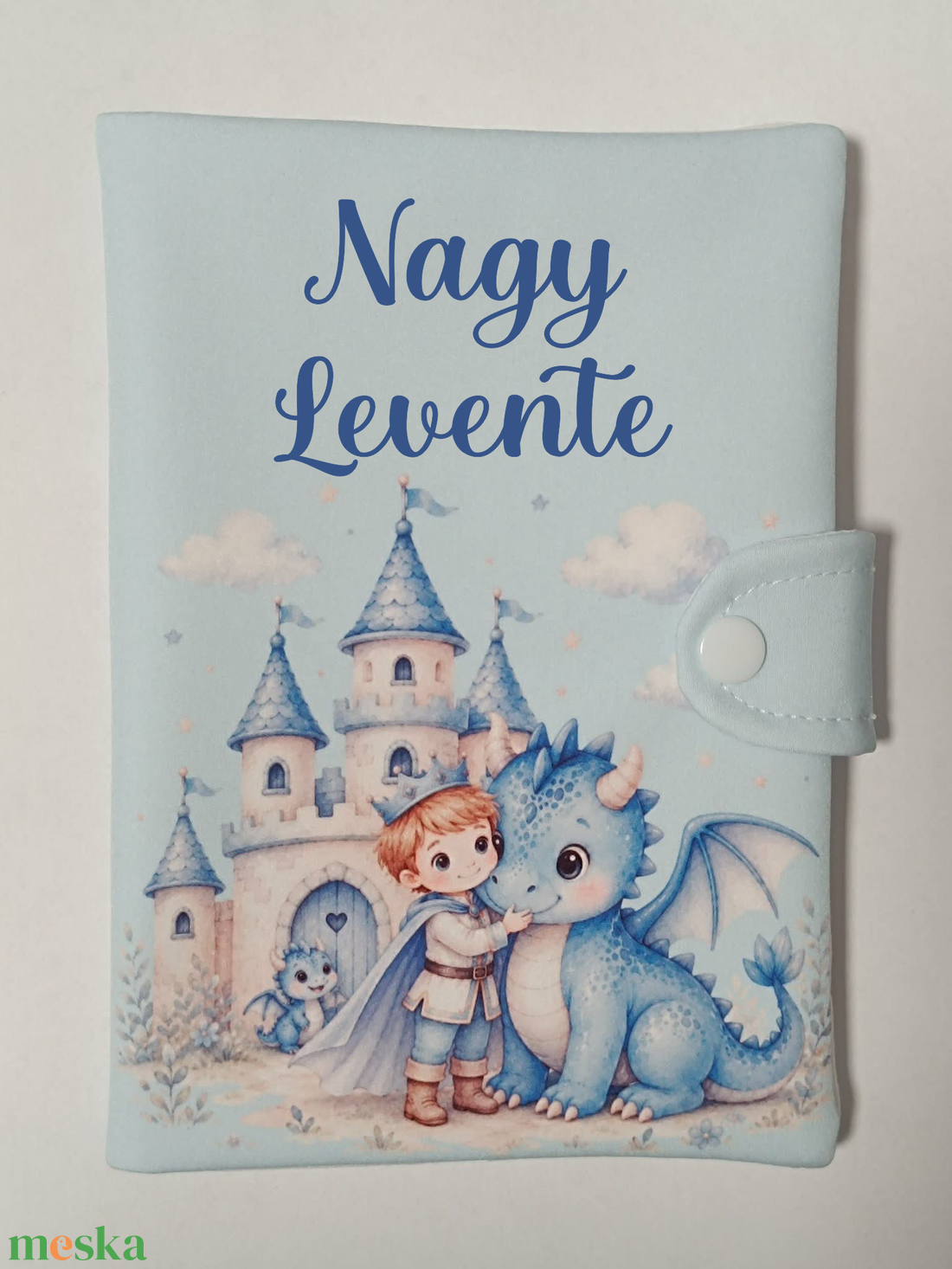 Egészségügyi kiskönyv borító névvel - baba - mama - babaemlékek - egészségügyi kiskönyv borító - Meska.hu