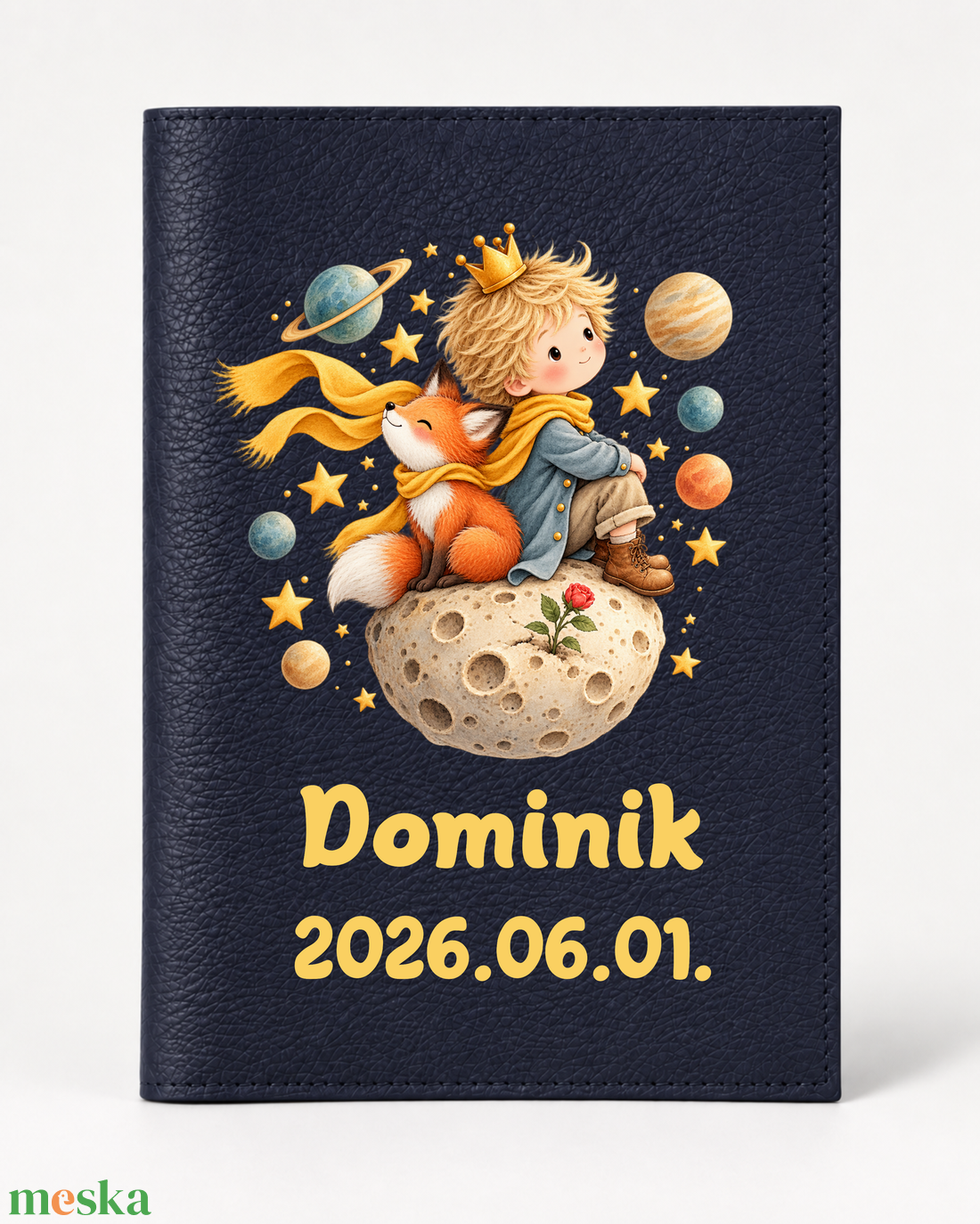 Textilbőr egészségügyi kiskönyv borító névvel - baba - mama - babaemlékek - egészségügyi kiskönyv borító - Meska.hu