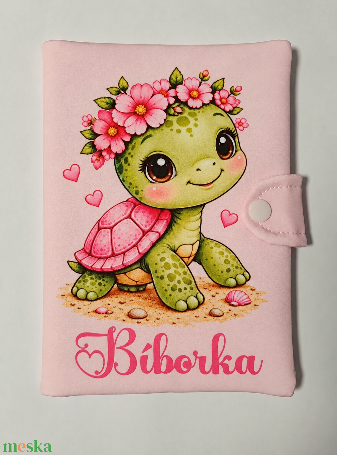 Egészségügyi kiskönyv borító névvel - baba - mama - babaemlékek - egészségügyi kiskönyv borító - Meska.hu