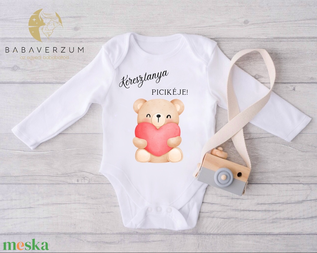 Keresztanya picikéje! Feliratos body. - ruha & divat - gyerekruha - Meska.hu