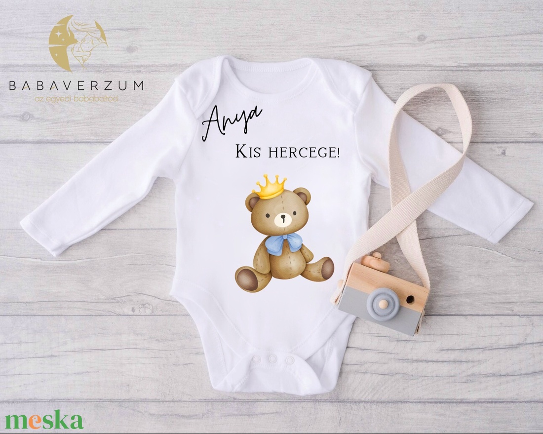 Anya kis hercege! Feliratos body. - ruha & divat - gyerekruha - Meska.hu