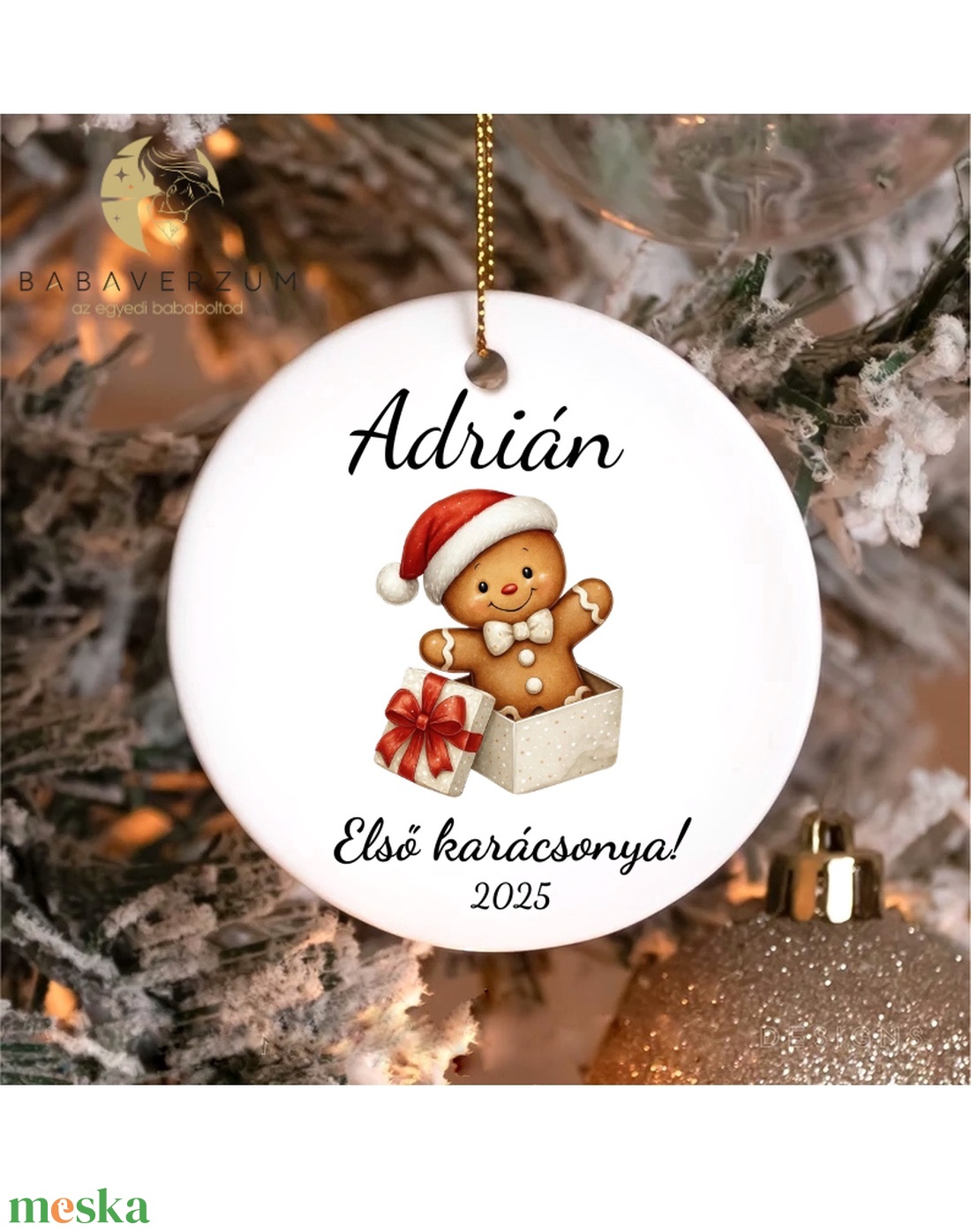 Névre szóló, első karácsonyos dísz, mézeskalács mintával - karácsony - karácsonyi lakásdekoráció - karácsonyfadíszek - Meska.hu Névre szóló, első karácsonyos dísz, mézeskalács mintával - karácsony - karácsonyi lakásdekoráció - karácsonyfadíszek - Meska.hu