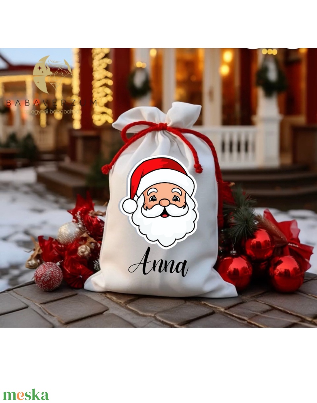 Névre szóló, Mikulás zsák, télapó mintával - karácsony - mikulás - mikulás zsák - Meska.hu Névre szóló, Mikulás zsák, télapó mintával - karácsony - mikulás - mikulás zsák - Meska.hu