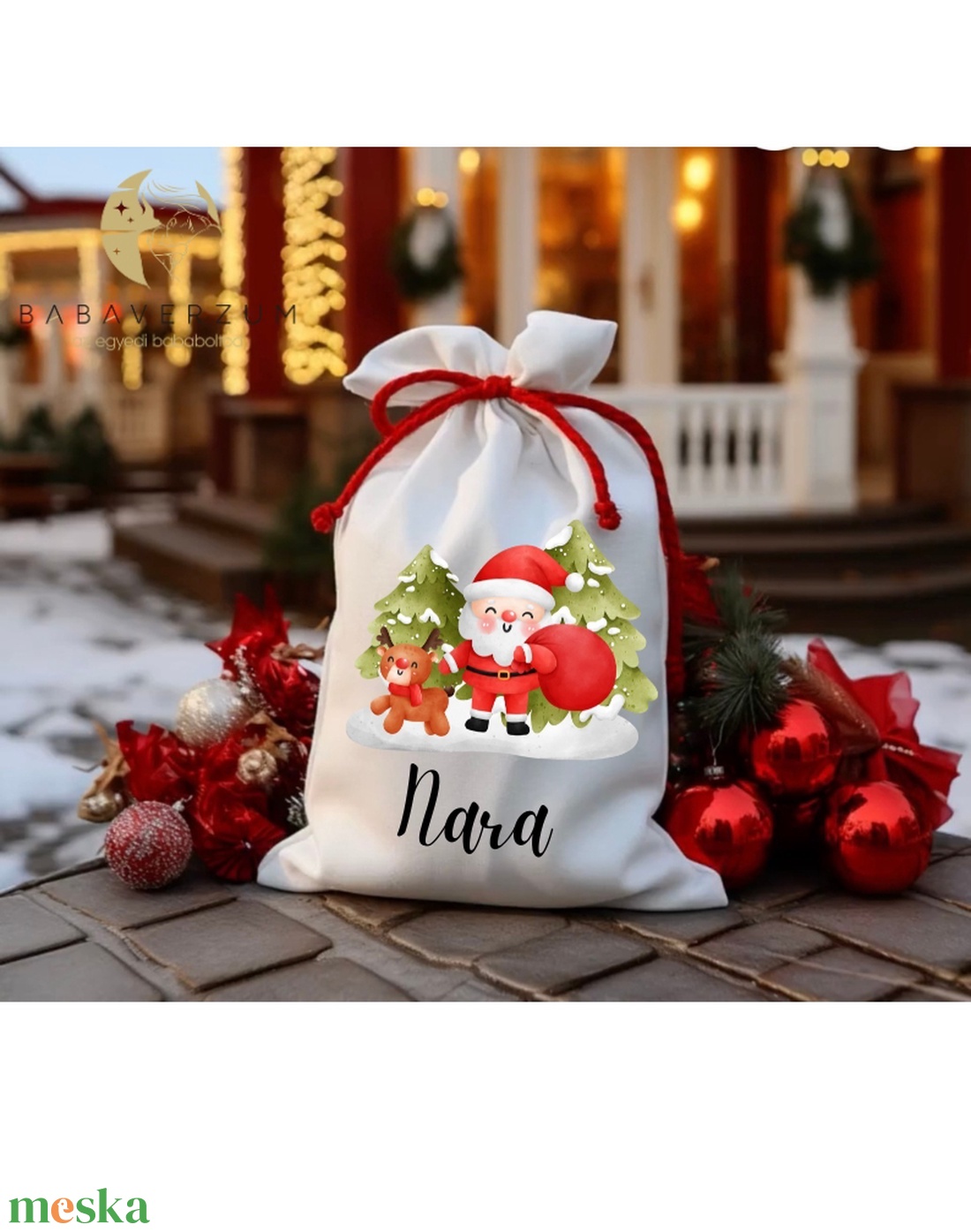 Névre szóló,  Mikulás zsák, télapó mintával - karácsony - mikulás - mikulás zsák - Meska.hu Névre szóló,  Mikulás zsák, télapó mintával - karácsony - mikulás - mikulás zsák - Meska.hu