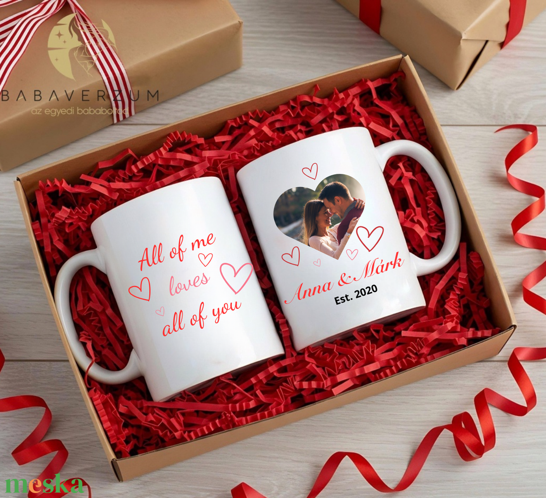 Páros, Valentin-napi bögre - otthon & életmód - konyhafelszerelés, tálalás - tálalás - bögre & csésze - Meska.hu