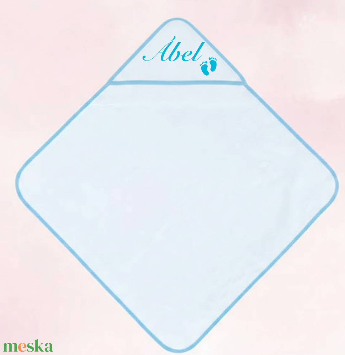 Egyedi, névre szóló baba kapucnis törölköző - baba - mama - pelenkázó, babafürdető kellékek - baba törölköző - Meska.hu