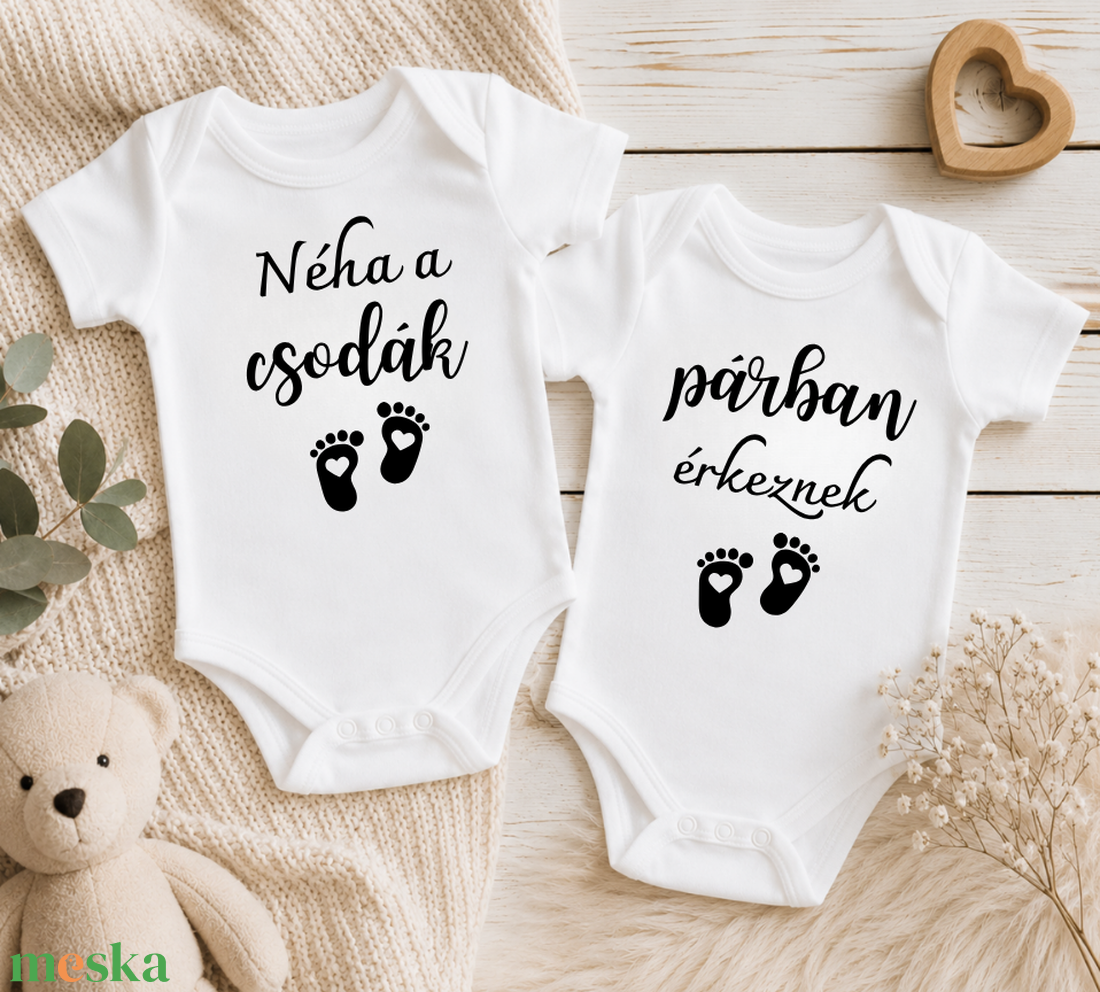 Iker bababejelentő body egyedi szöveggel! - baba - mama - babaemlékek - bababejelentők - Meska.hu