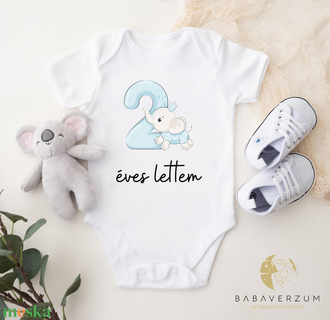 Szülinapos bababody, hosszú/ rövid ujjú  - baba - mama - babaruházat - baba body - Meska.hu