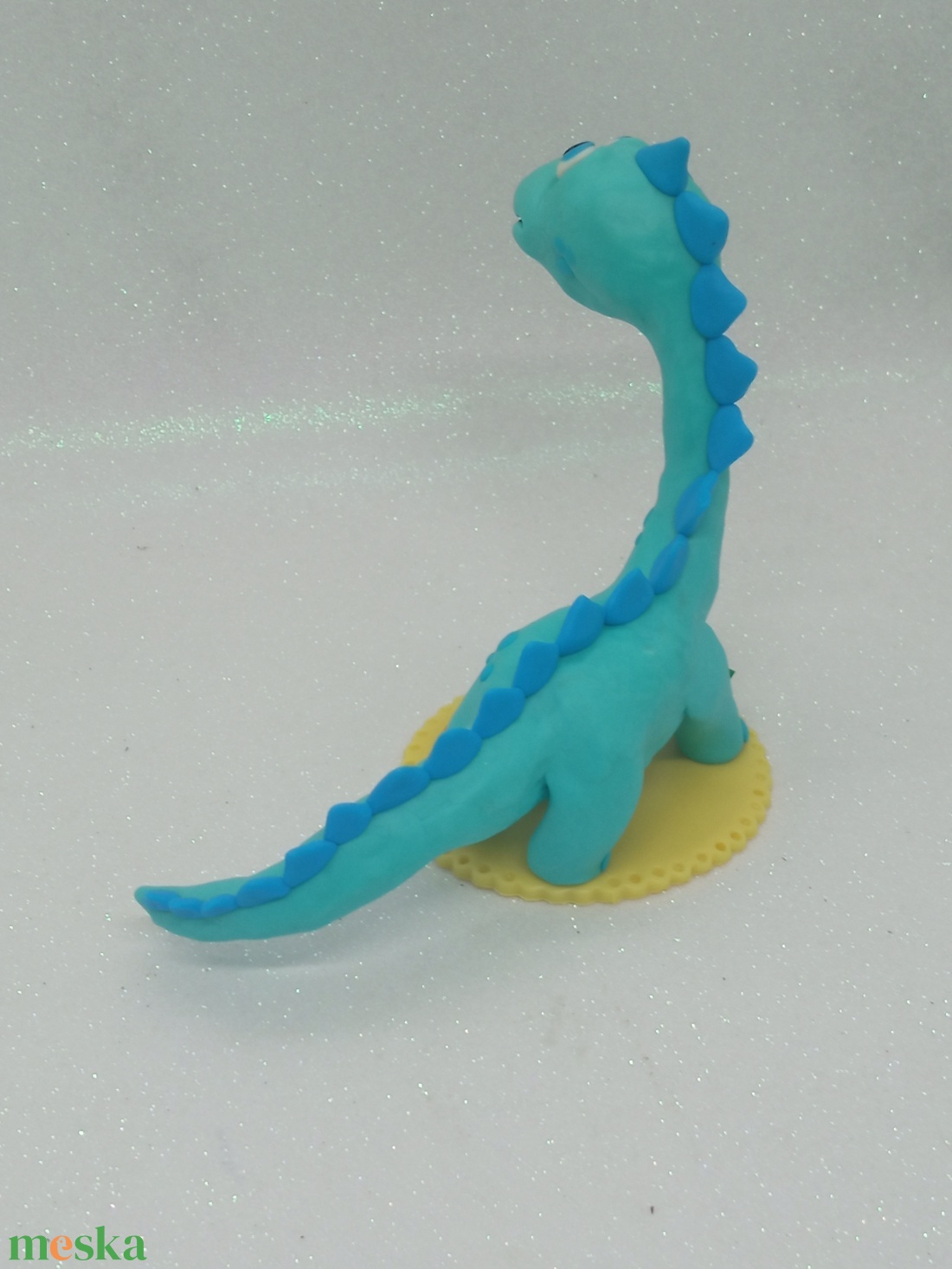 Blublu Dínó Egyedi Örök Tortadísz  - otthon & életmód - konyhafelszerelés, tálalás - sütés, főzés - sütidísz - Meska.hu