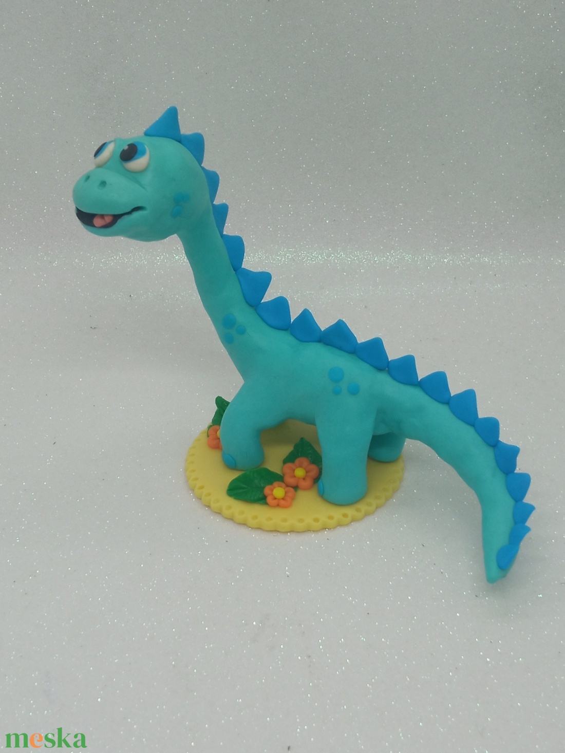 Blublu Dínó Egyedi Örök Tortadísz  - otthon & életmód - konyhafelszerelés, tálalás - sütés, főzés - sütidísz - Meska.hu