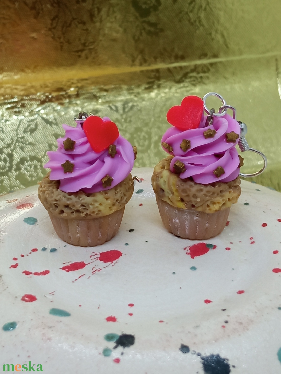 Muffin fülbevaló - ékszer - fülbevaló - lógó fülbevaló - Meska.hu Muffin fülbevaló - ékszer - fülbevaló - lógó fülbevaló - Meska.hu