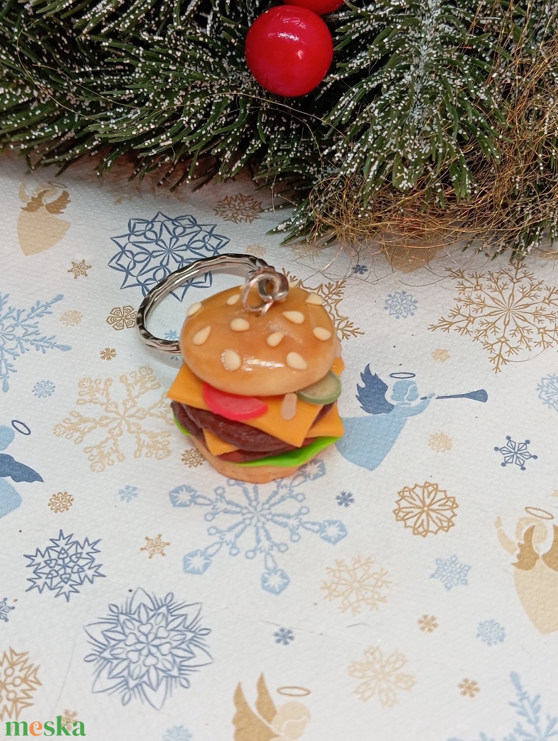 Dupla burger kulcstartó - táska & tok - kulcstartó & táskadísz - kulcstartó - Meska.hu Dupla burger kulcstartó - táska & tok - kulcstartó & táskadísz - kulcstartó - Meska.hu