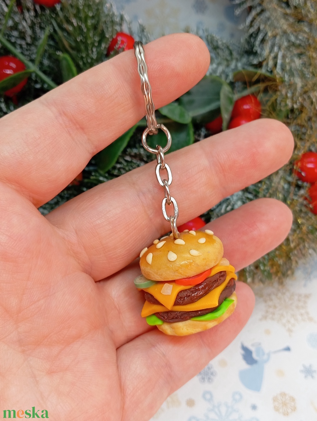 Dupla burger kulcstartó - táska & tok - kulcstartó & táskadísz - kulcstartó - Meska.hu Dupla burger kulcstartó - táska & tok - kulcstartó & táskadísz - kulcstartó - Meska.hu