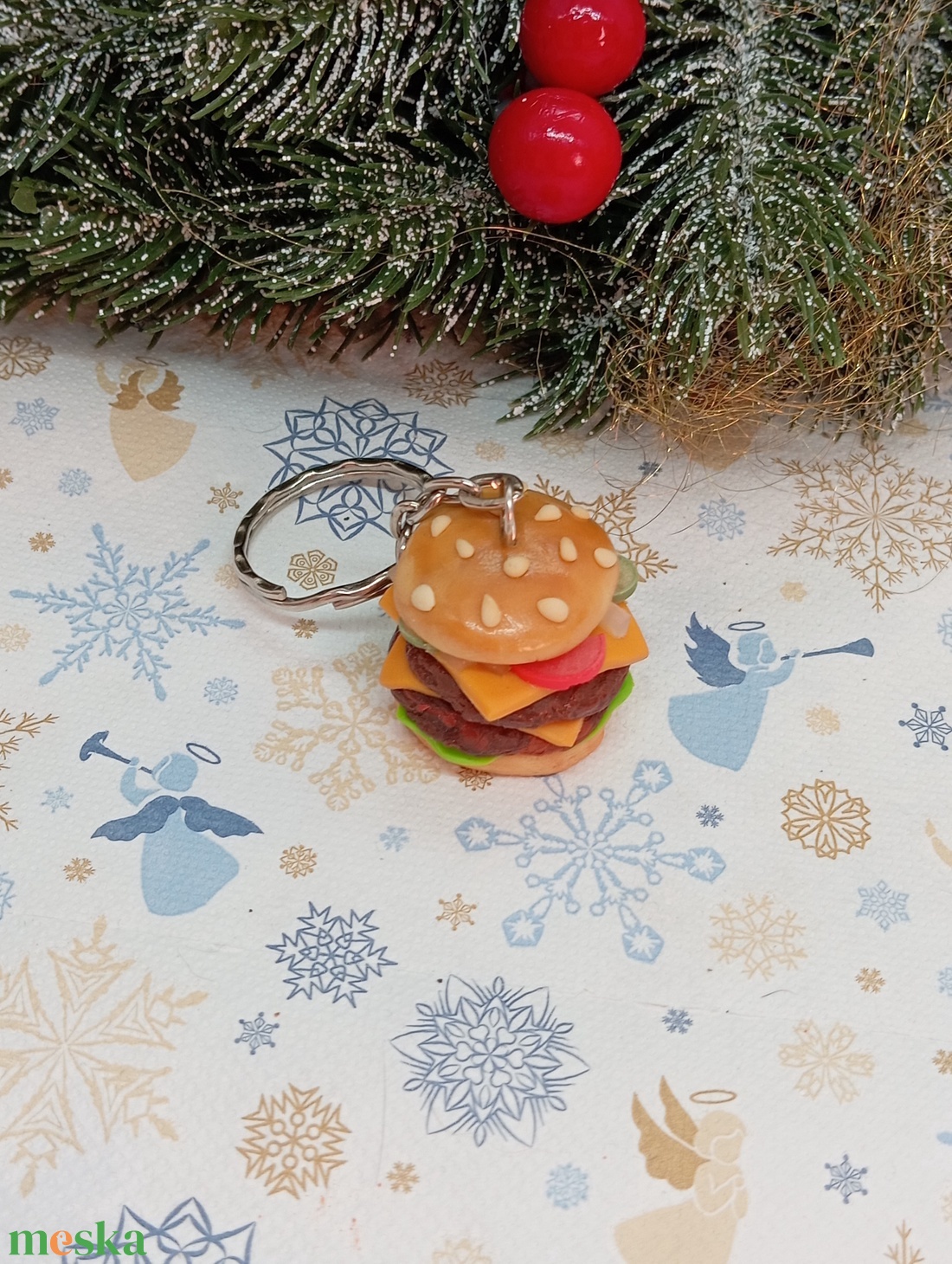 Dupla burger kulcstartó - táska & tok - kulcstartó & táskadísz - kulcstartó - Meska.hu Dupla burger kulcstartó - táska & tok - kulcstartó & táskadísz - kulcstartó - Meska.hu