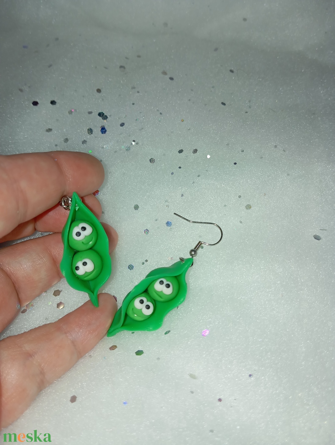 Igazi cukorborsó fülbevaló  - ékszer - fülbevaló - lógó fülbevaló - Meska.hu