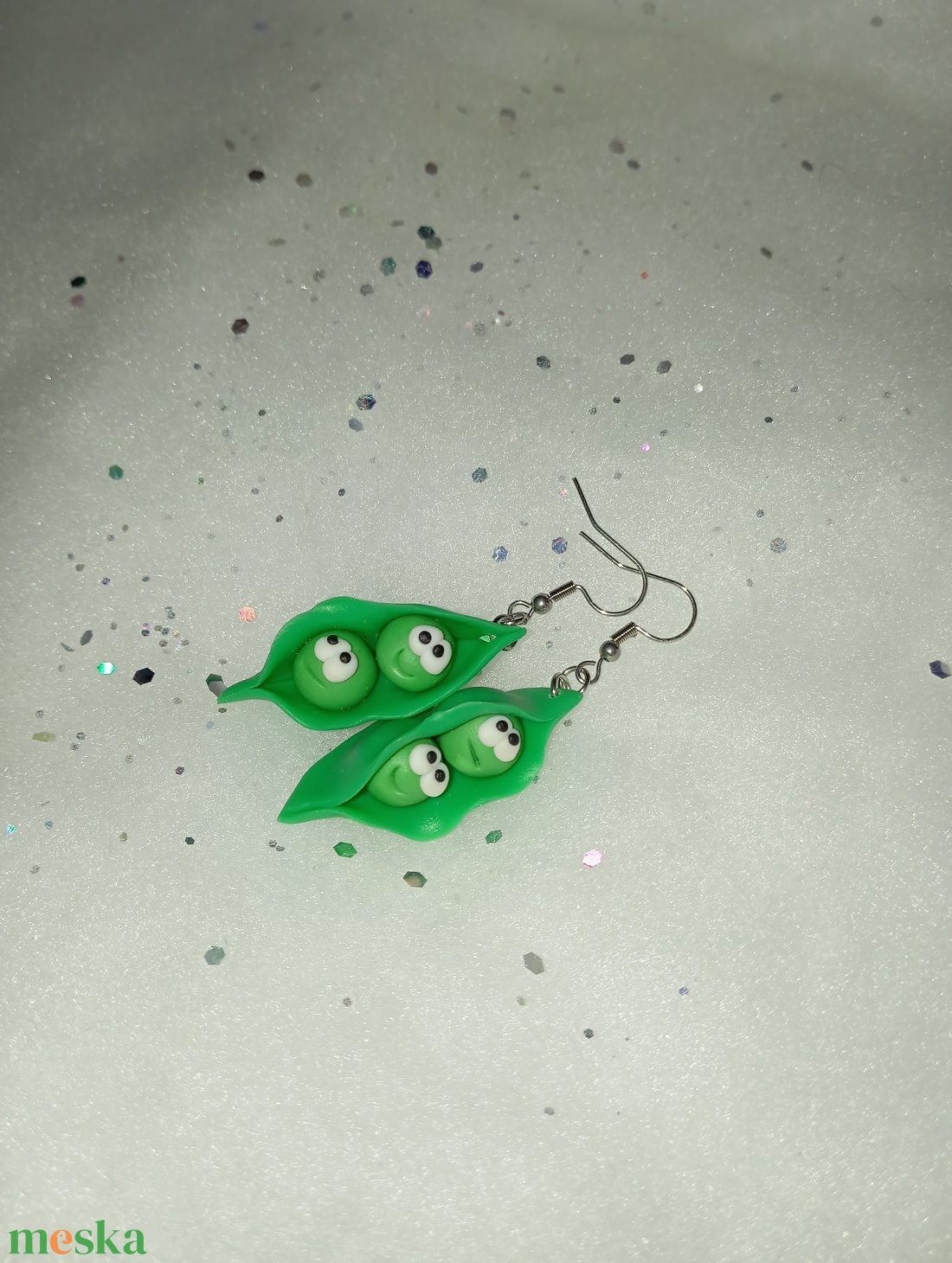 Igazi cukorborsó fülbevaló  - ékszer - fülbevaló - lógó fülbevaló - Meska.hu