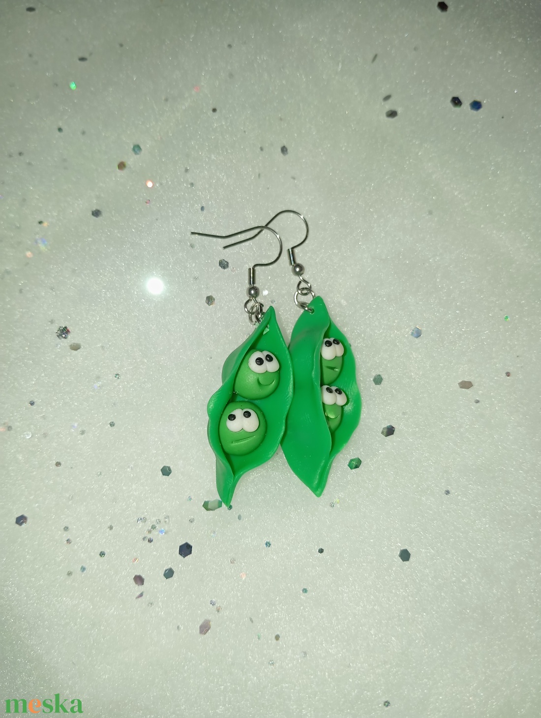 Igazi cukorborsó fülbevaló  - ékszer - fülbevaló - lógó fülbevaló - Meska.hu