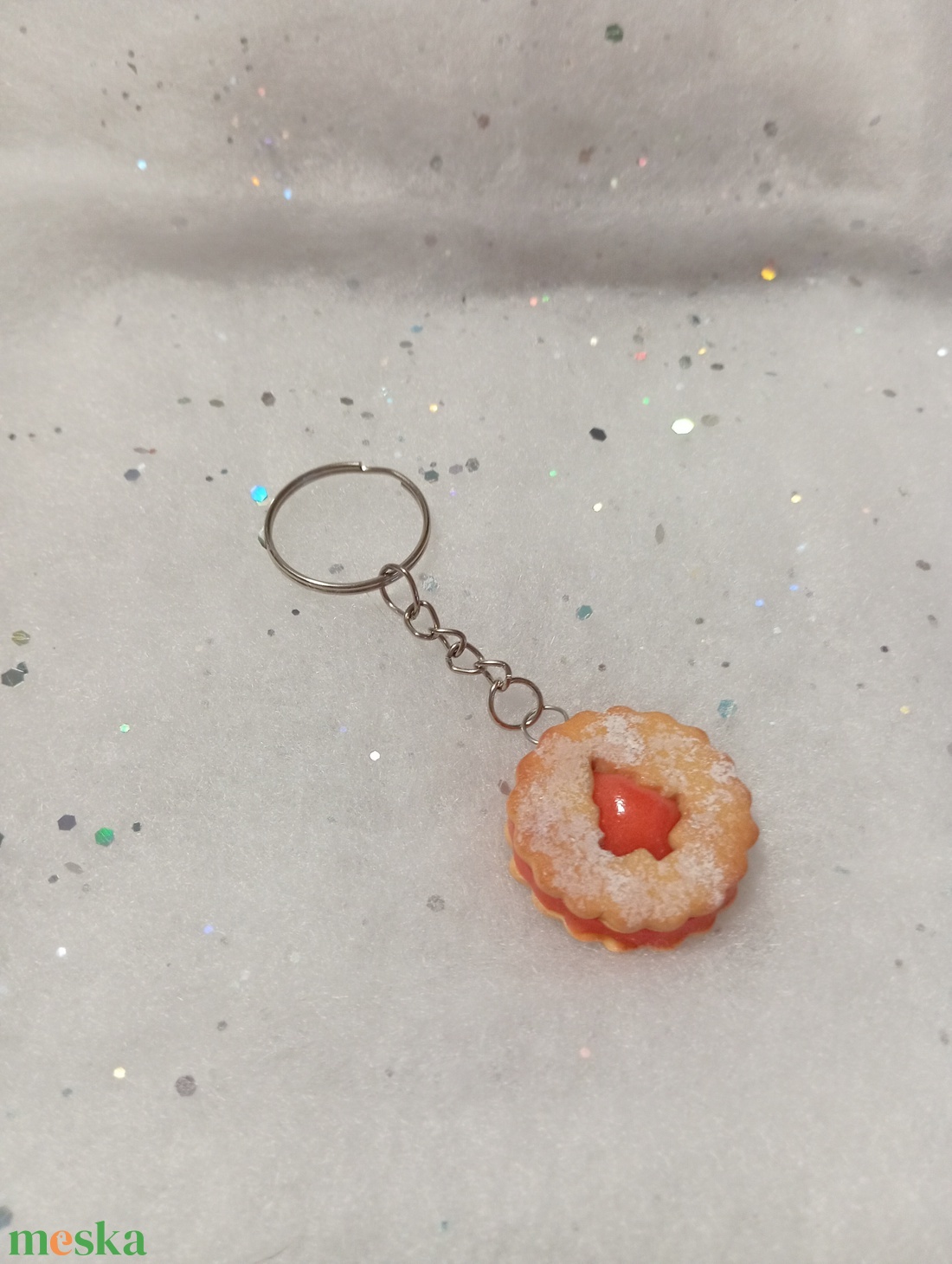 Karácsonyi linzer kulcstartó  - táska & tok - kulcstartó & táskadísz - kulcstartó - Meska.hu