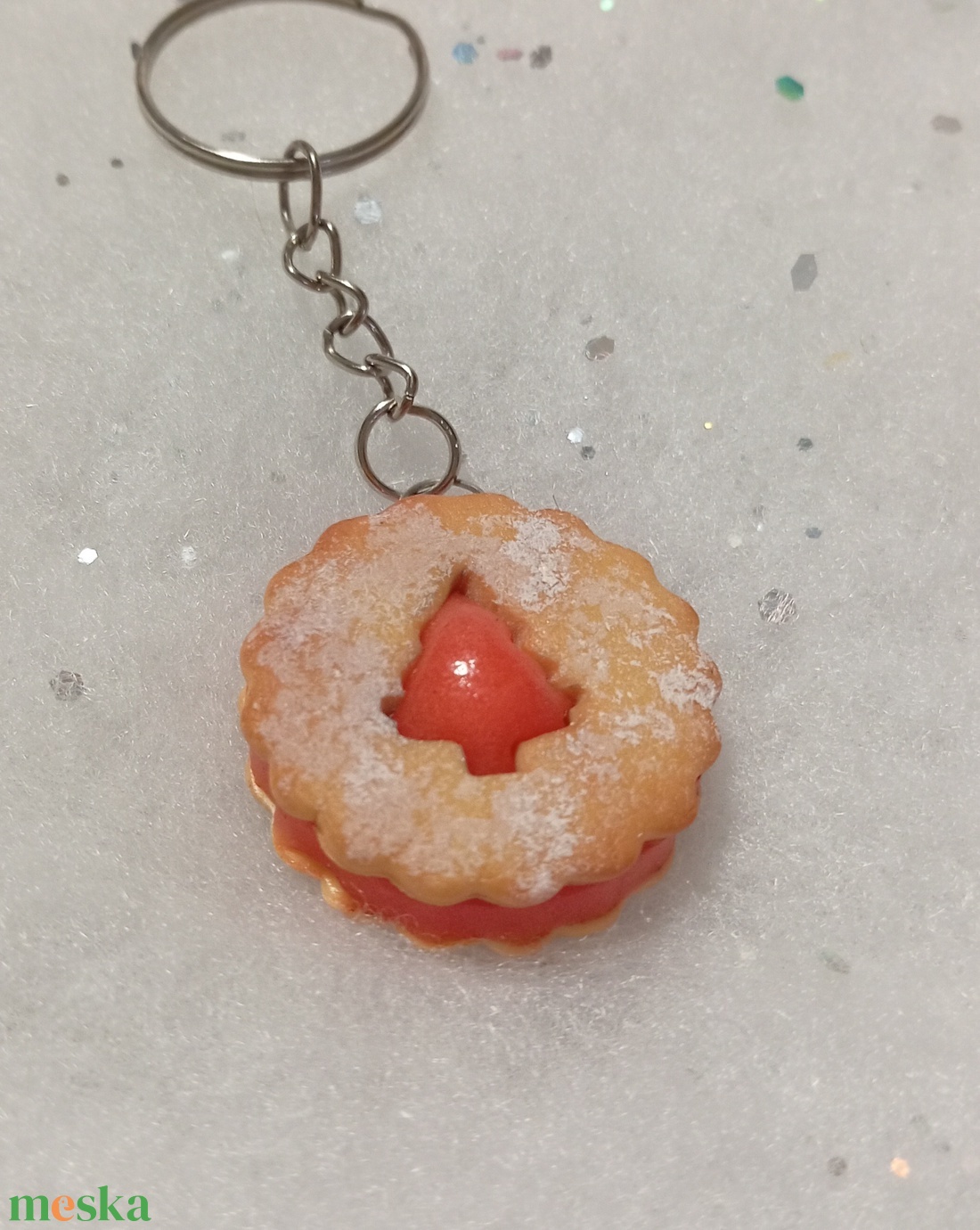 Karácsonyi linzer kulcstartó  - táska & tok - kulcstartó & táskadísz - kulcstartó - Meska.hu