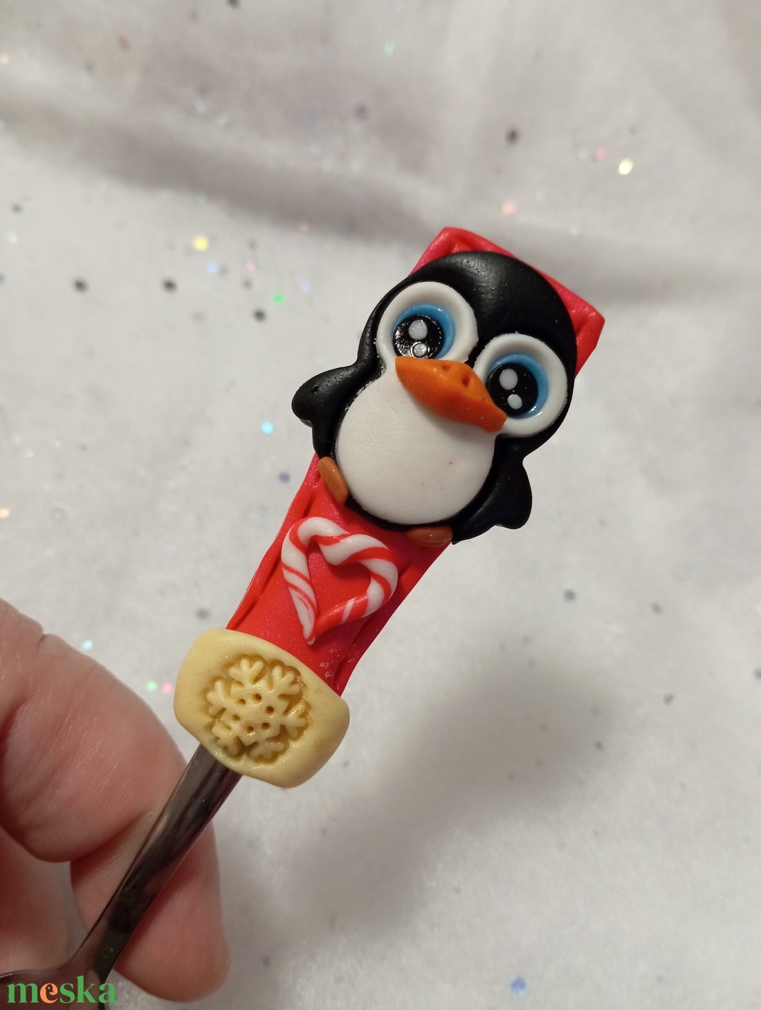 Pingvines kávéskanál teáskanál  - otthon & életmód - konyhafelszerelés, tálalás - tálalás - bögre & csésze - Meska.hu