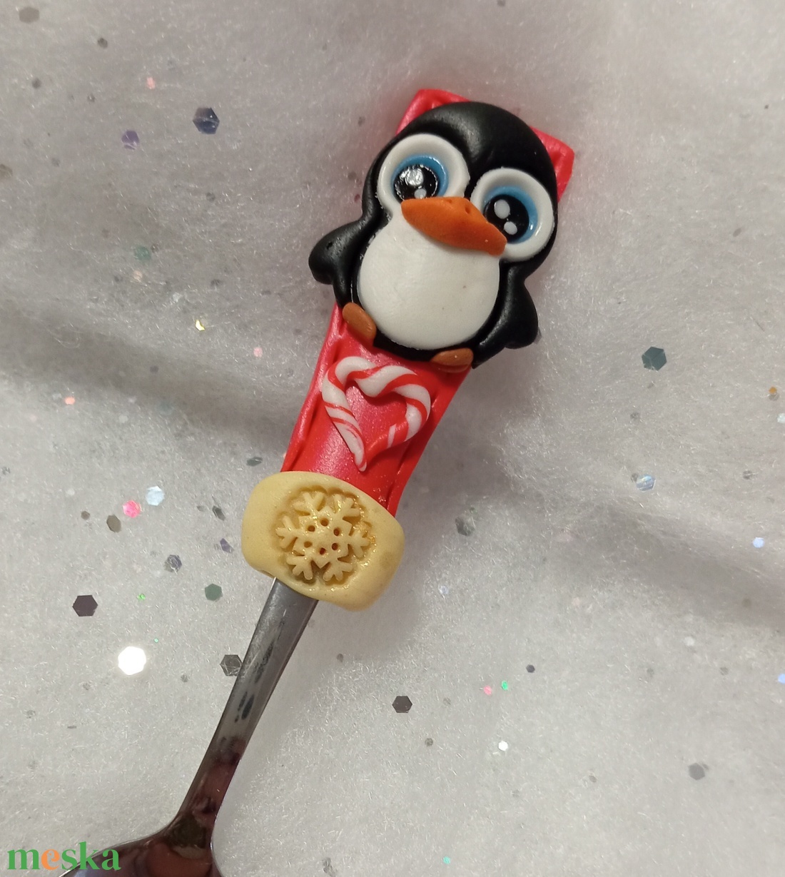 Pingvines kávéskanál teáskanál  - otthon & életmód - konyhafelszerelés, tálalás - tálalás - bögre & csésze - Meska.hu