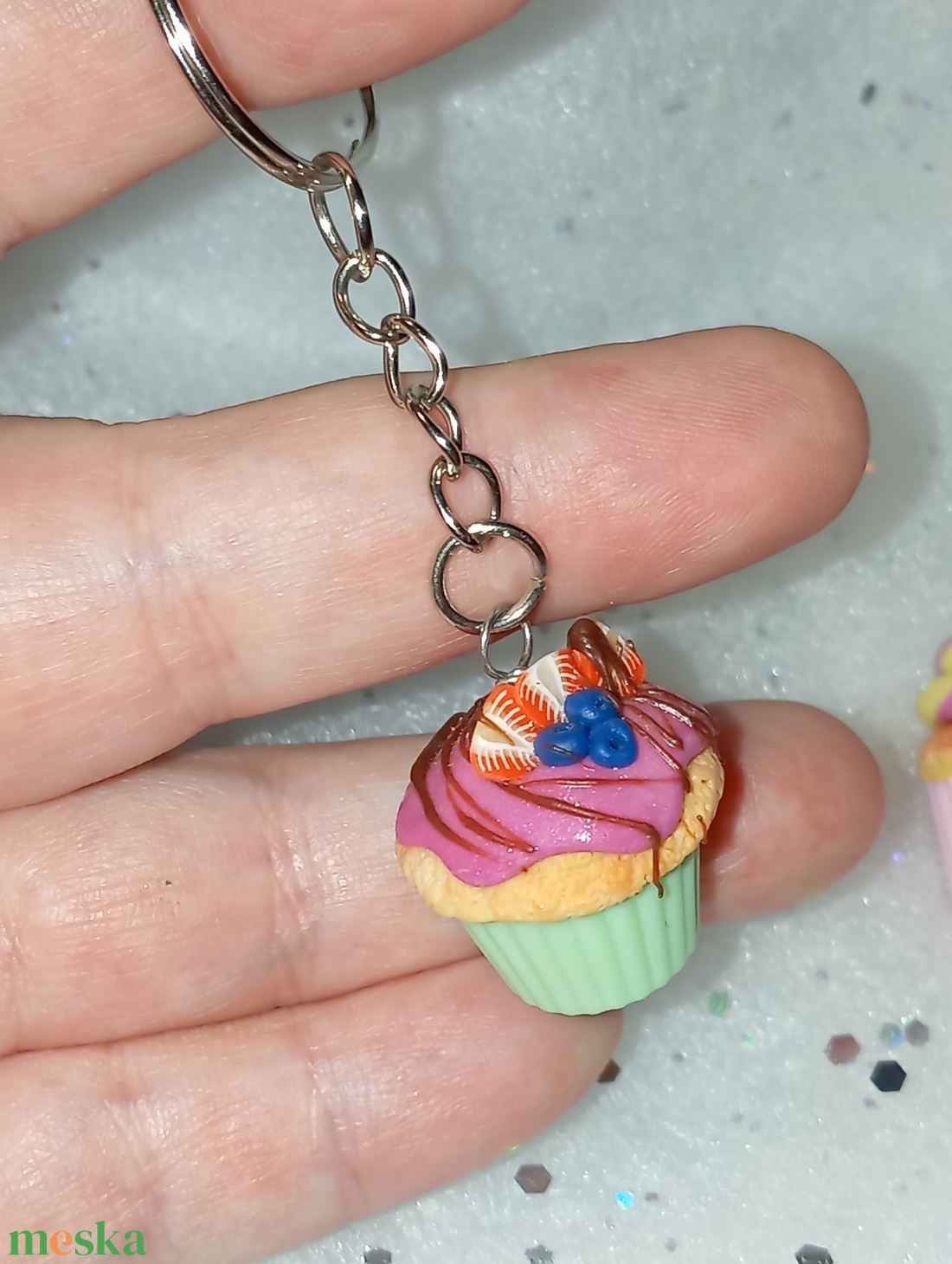 Muffin  kulcstartó  - táska & tok - kulcstartó & táskadísz - kulcstartó - Meska.hu
