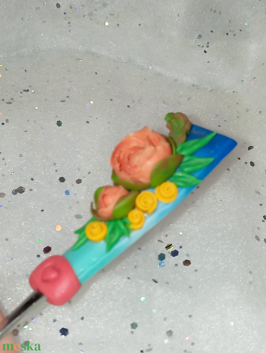 Virágos  kávéskanál teáskanál  - otthon & életmód - konyhafelszerelés, tálalás - tálalás - bögre & csésze - Meska.hu