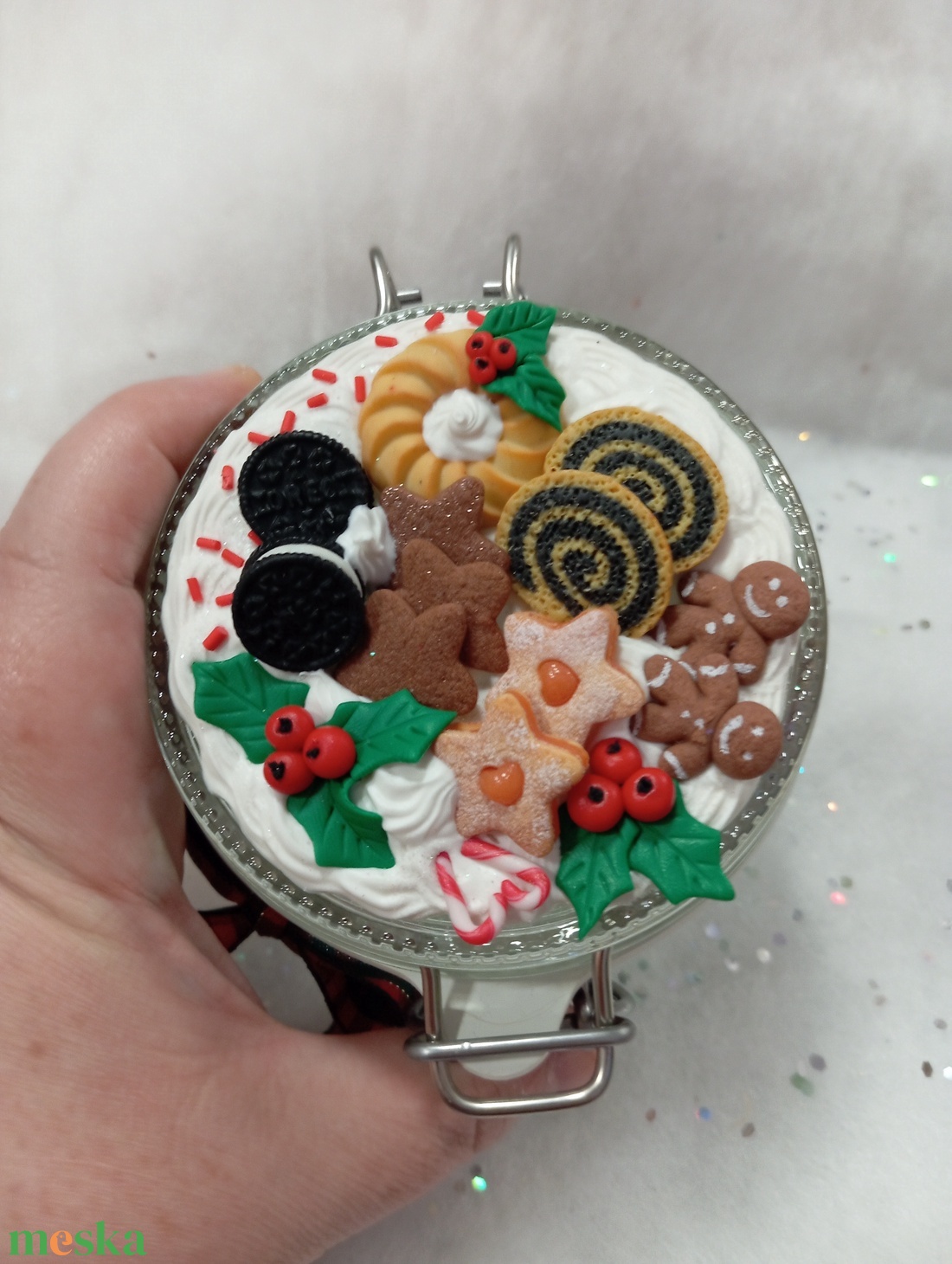 Nagy Karácsonyi Nasis - Cukorkás üveg  - otthon & életmód - konyhafelszerelés, tálalás - flaska, csatos üveg - Meska.hu