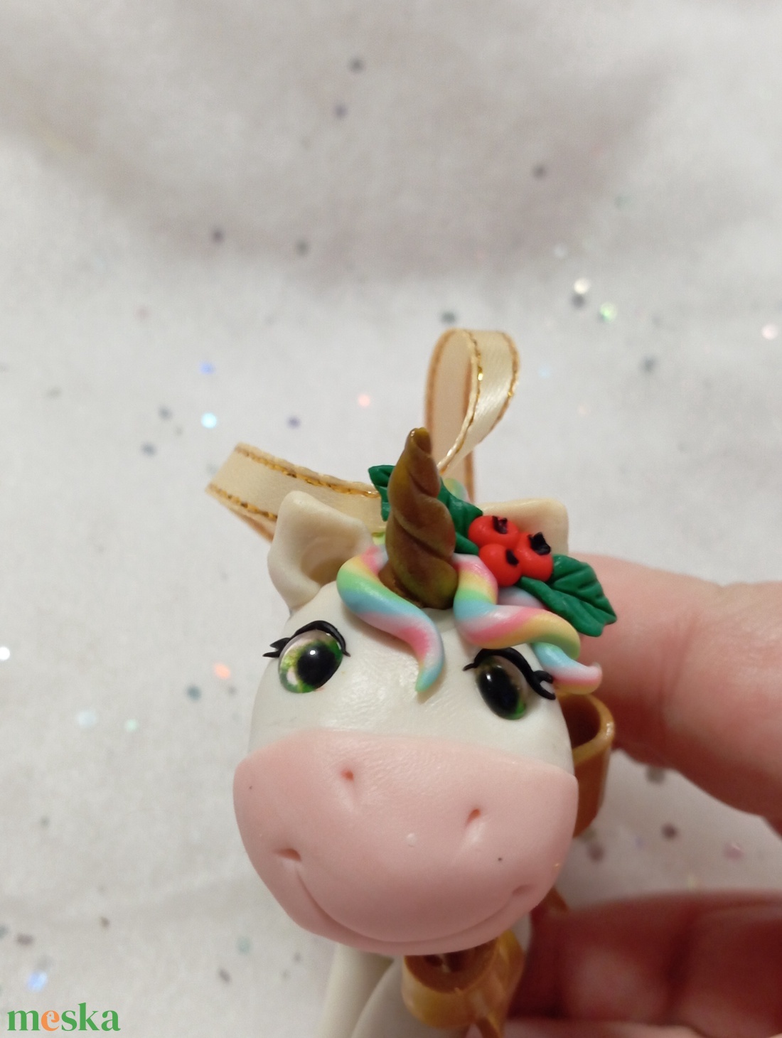 Csoda patás unikornis Karácsonyfadísz gyermekbarát karácsonyfa dísz, karácsonyi dekor  - karácsony - karácsonyi lakásdekoráció - karácsonyfadíszek - Meska.hu