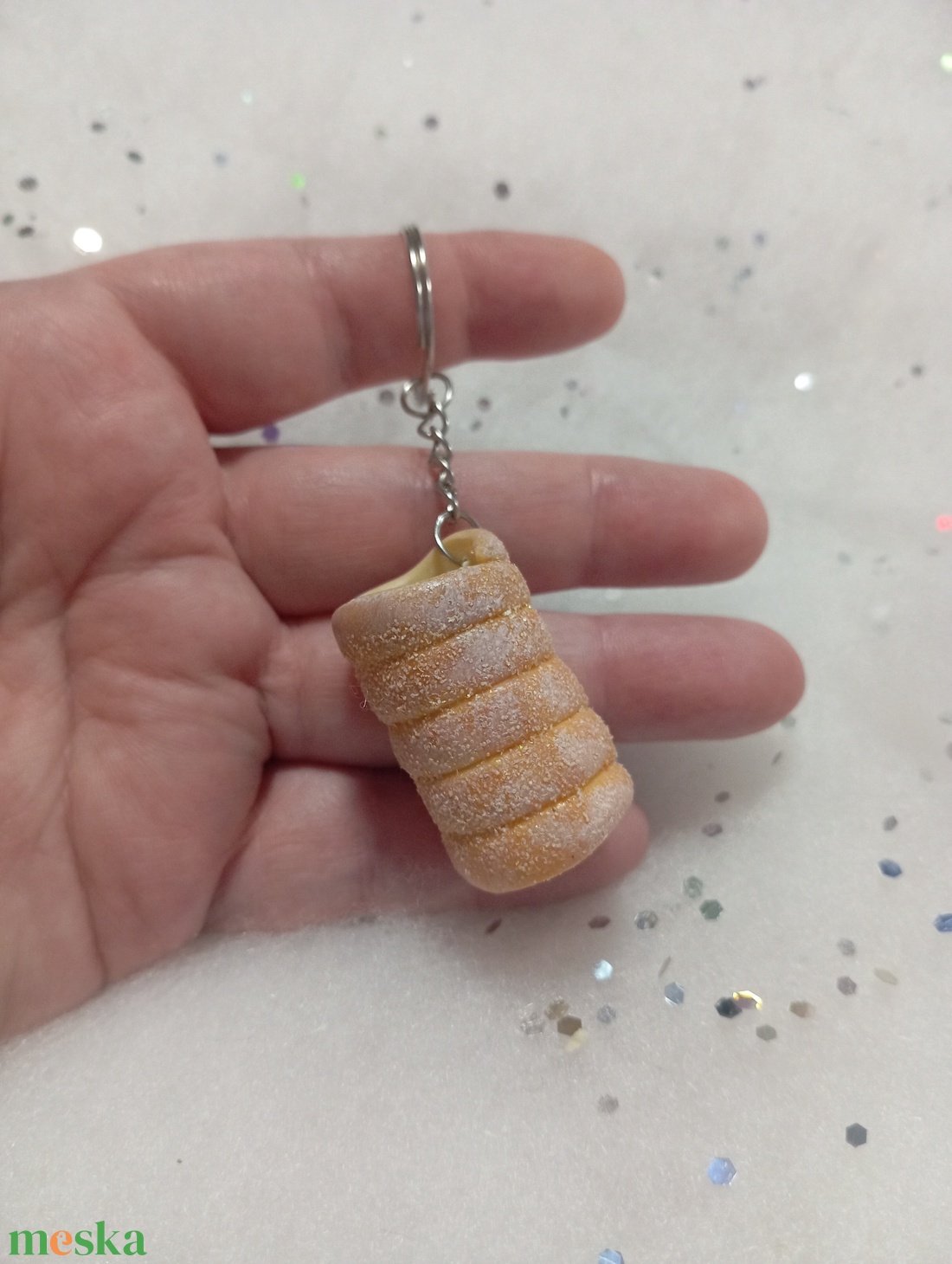 Kürtőskalács kulcstartó  - táska & tok - kulcstartó & táskadísz - kulcstartó - Meska.hu