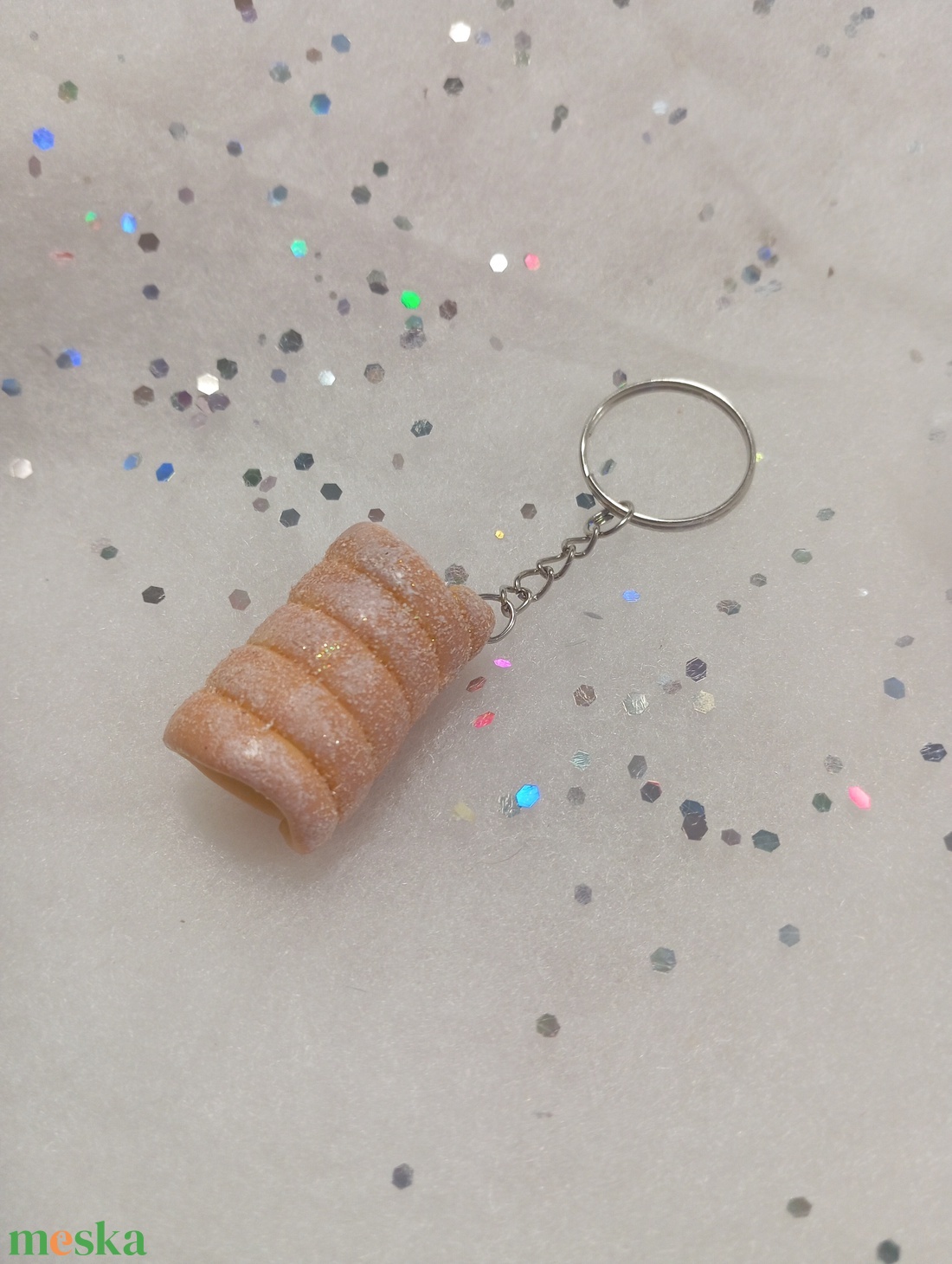 Kürtőskalács kulcstartó  - táska & tok - kulcstartó & táskadísz - kulcstartó - Meska.hu