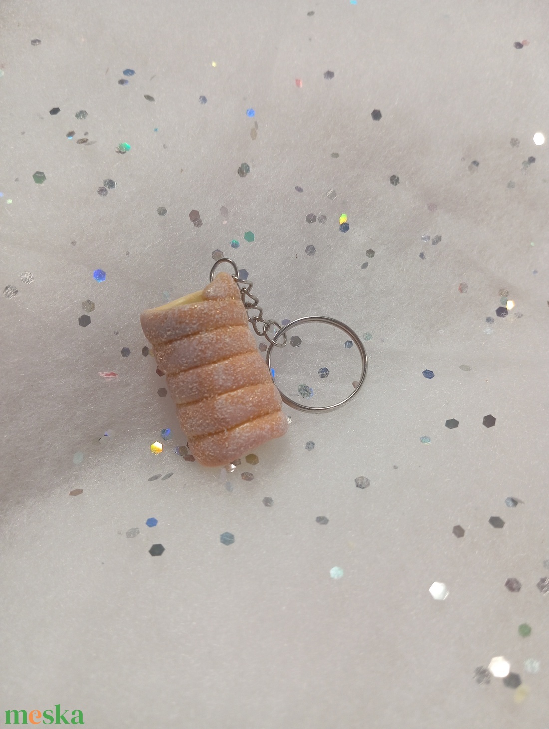 Kürtőskalács kulcstartó  - táska & tok - kulcstartó & táskadísz - kulcstartó - Meska.hu